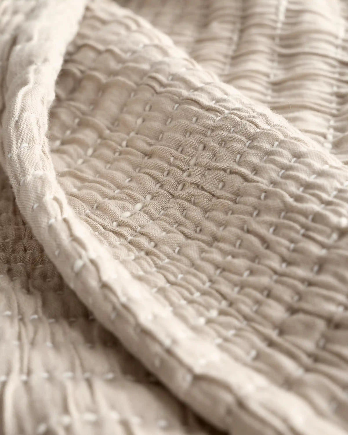Organic Cotton Channel Stitch Sham Set