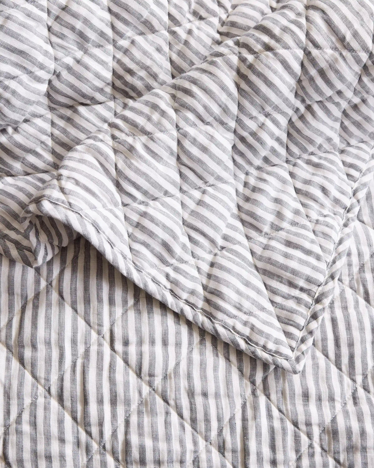 European Linen Stripe Quilt