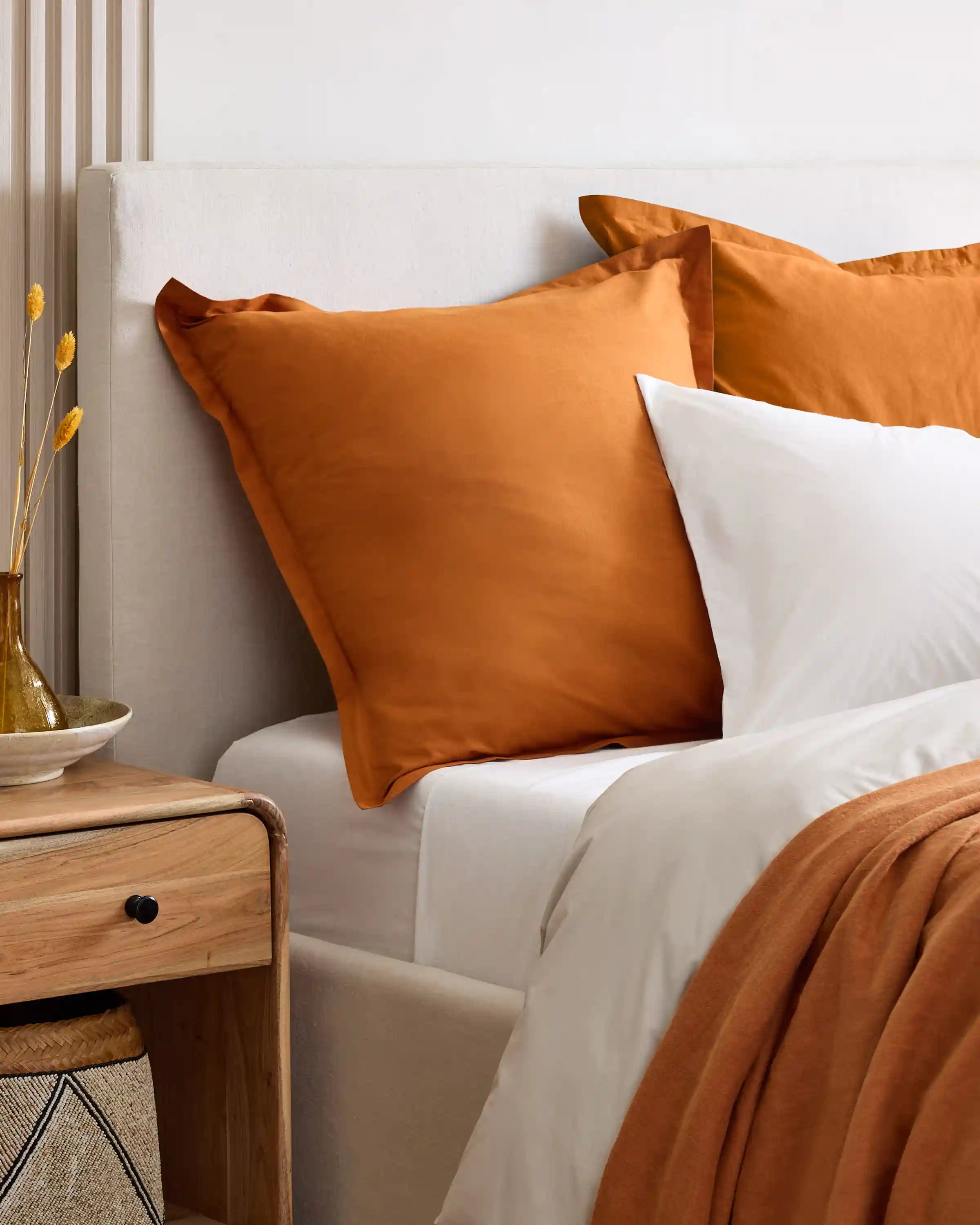 Organic Brushed Cotton Euro Sham