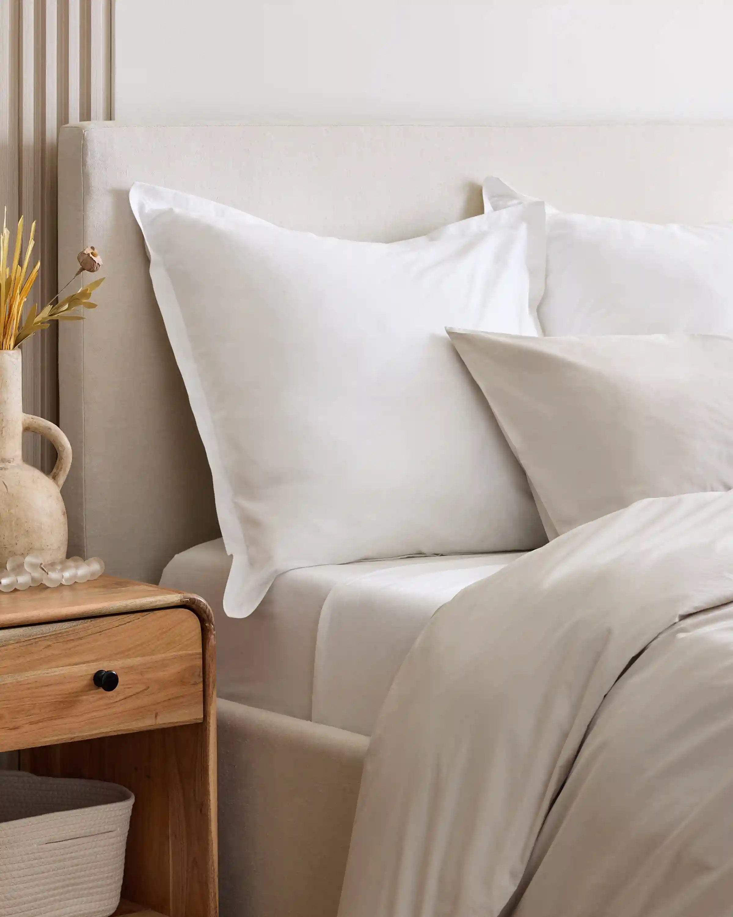 Organic Brushed Cotton Euro Sham