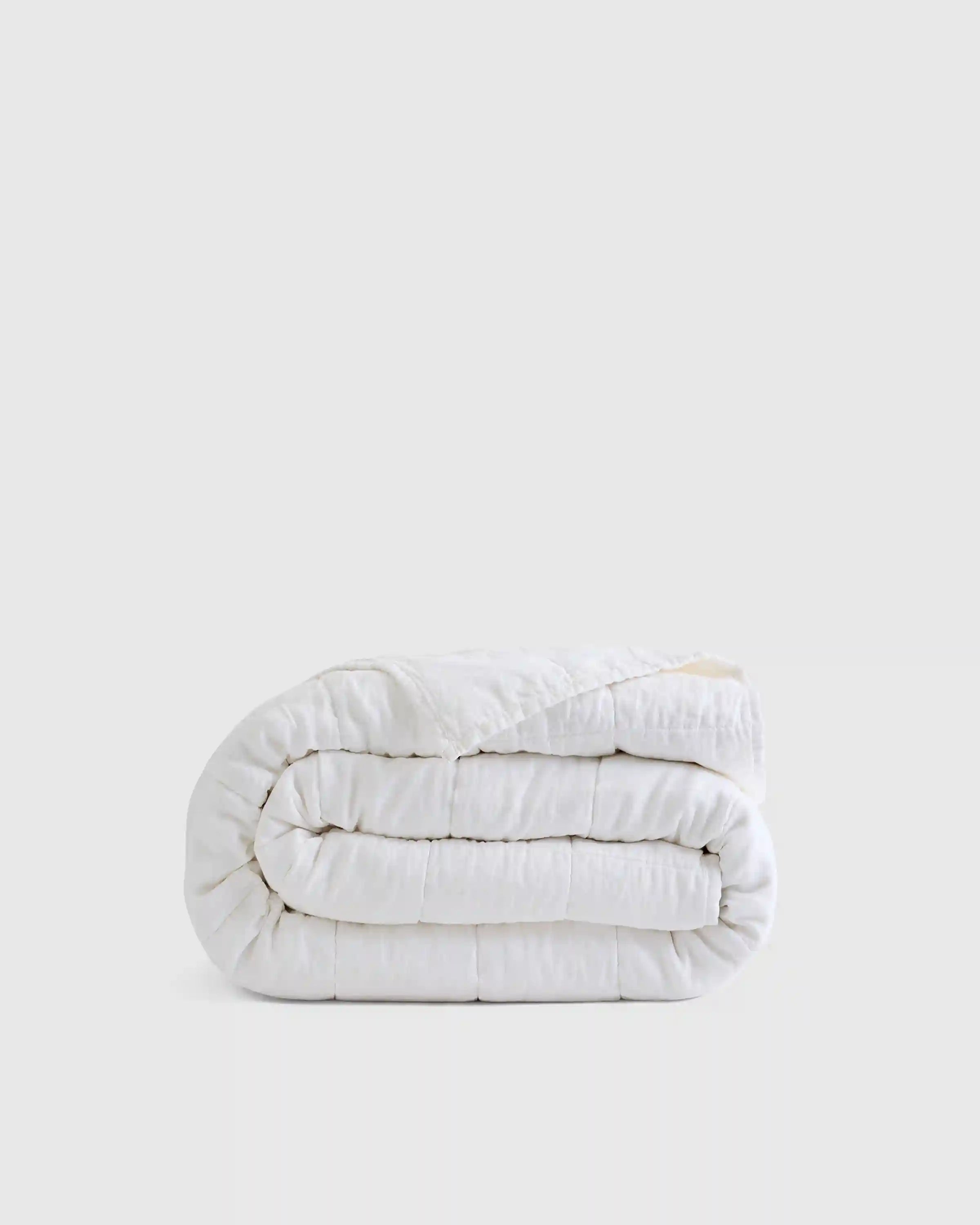 Lightweight European Linen Box Quilt