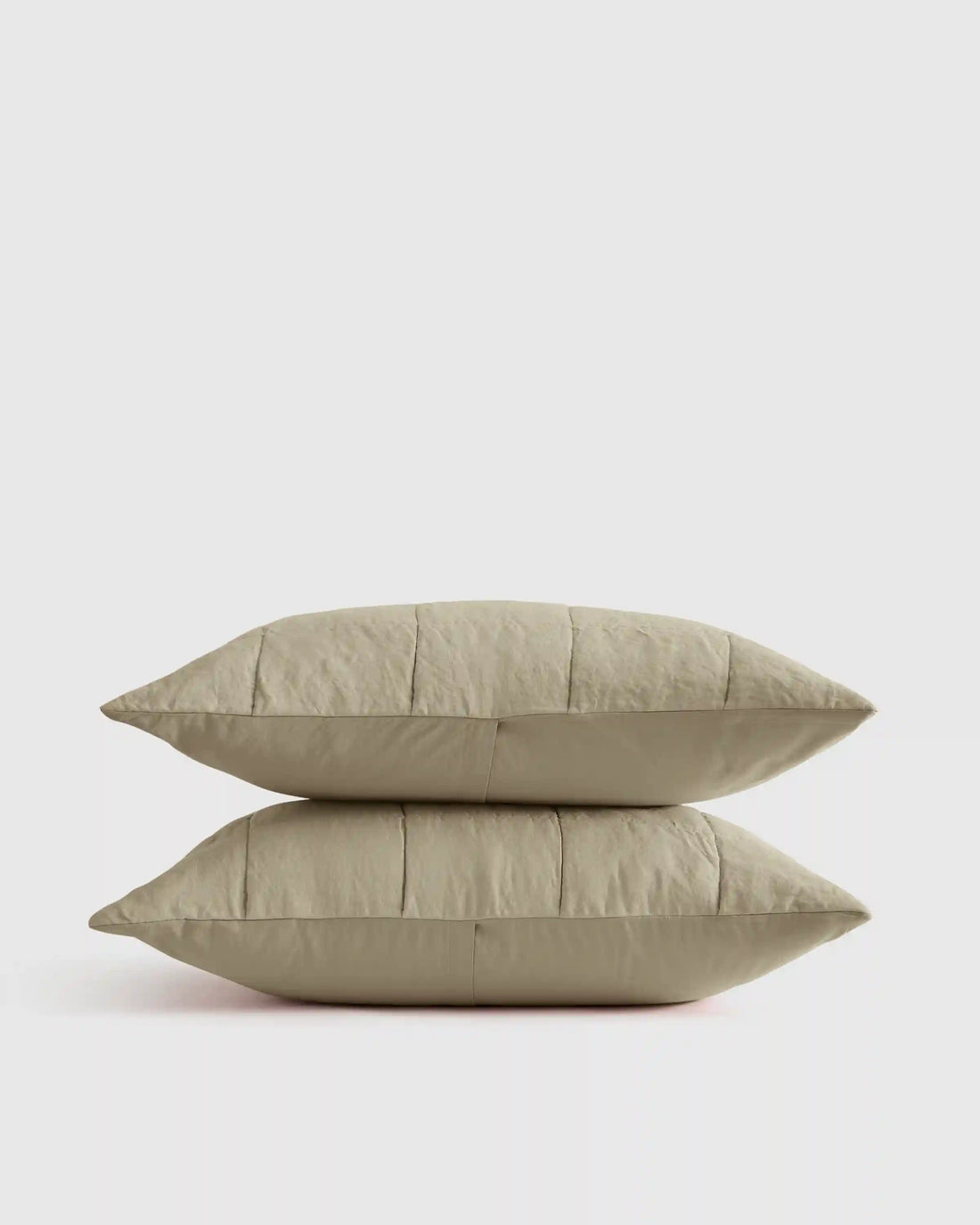 Lightweight European Linen Box Quilted Sham Set