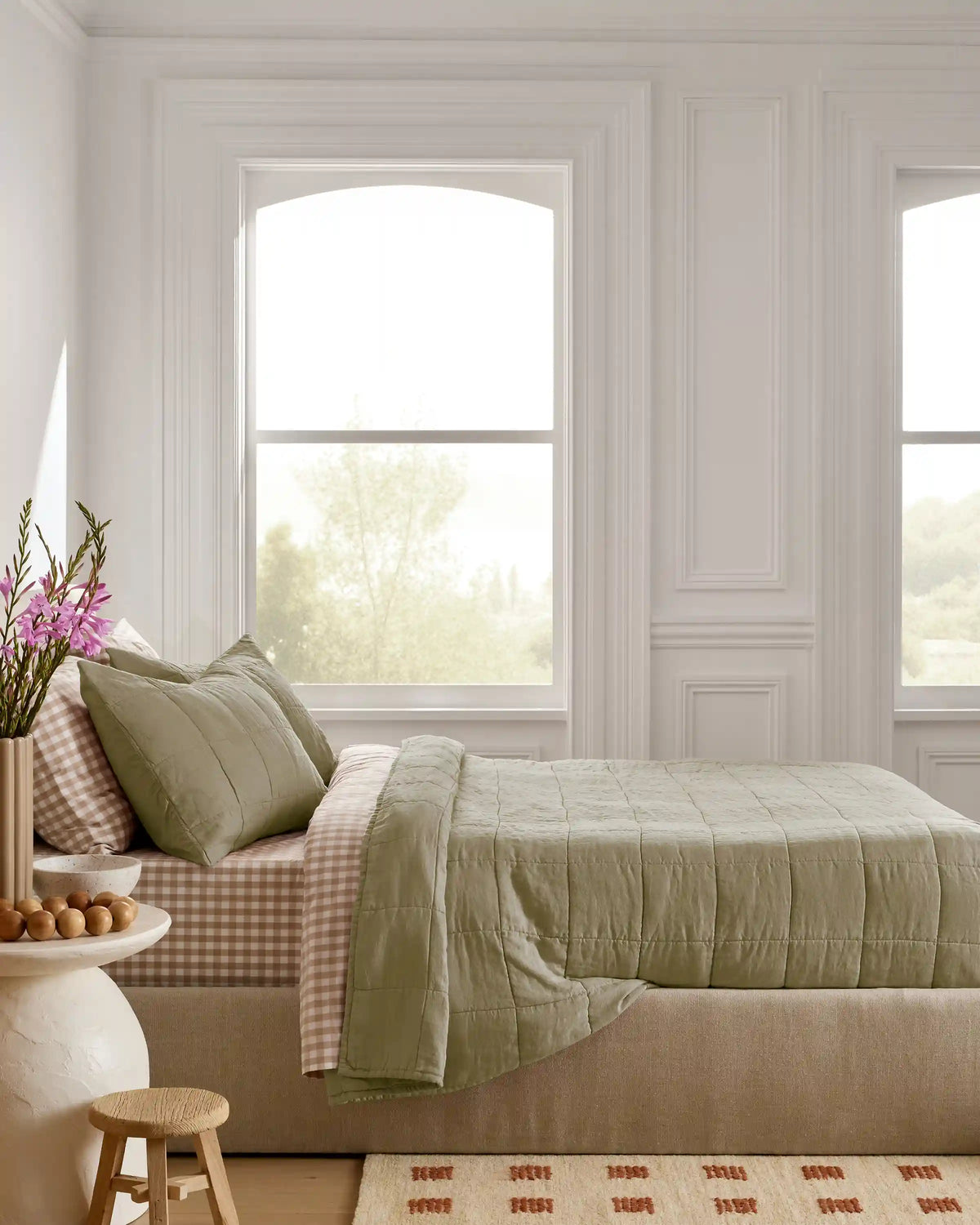 Lightweight European Linen Box Quilt