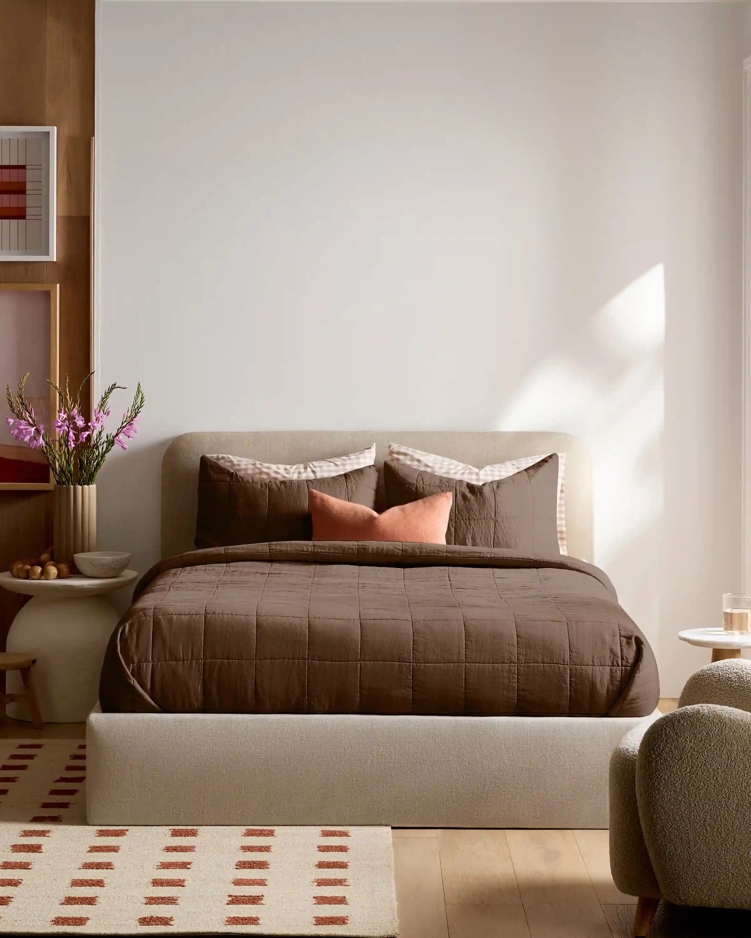 Lightweight European Linen Box Quilt