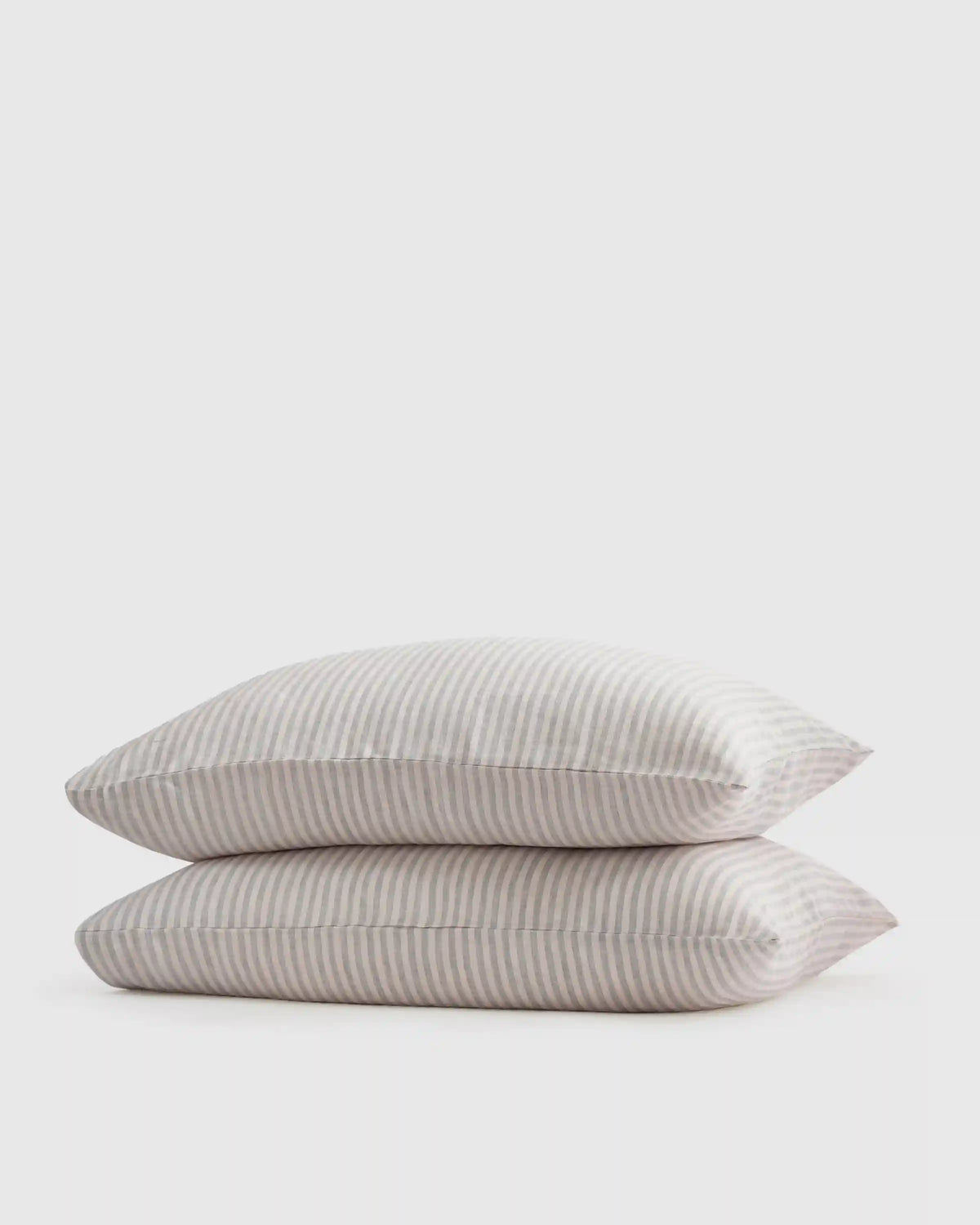 European Linen Stripe Pillowcases Set