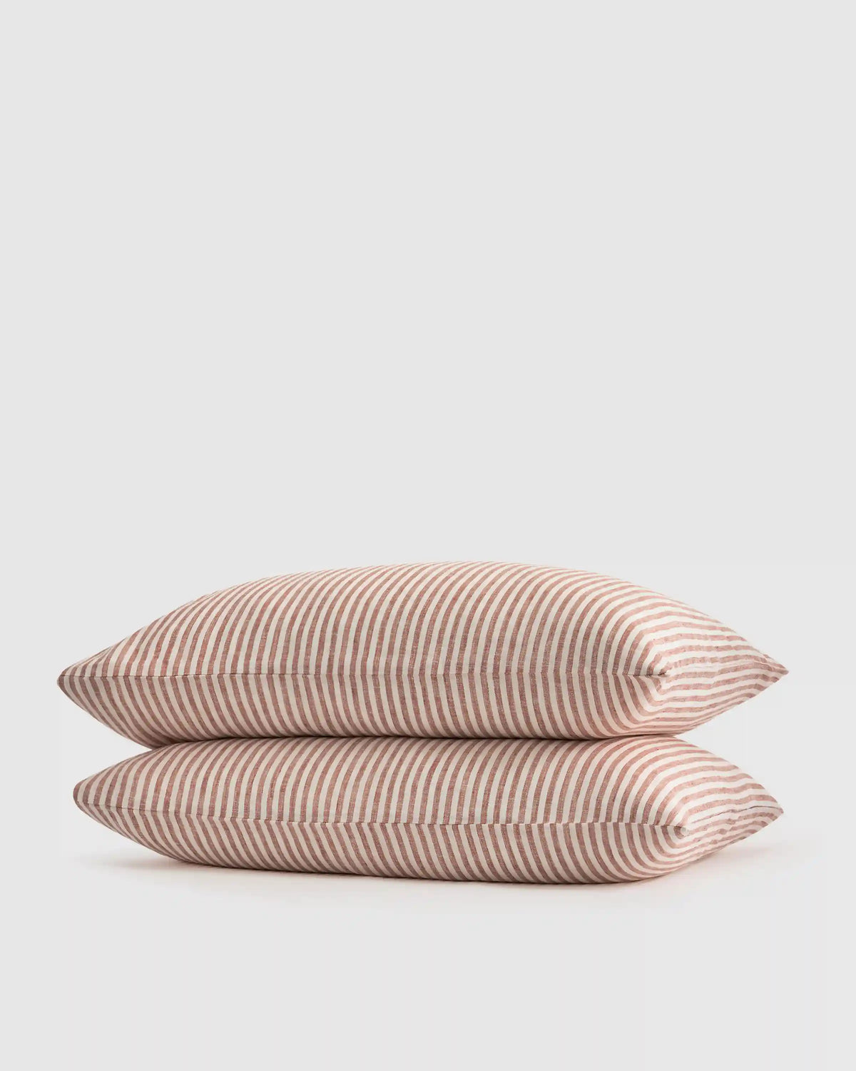 European Linen Stripe Pillowcases Set