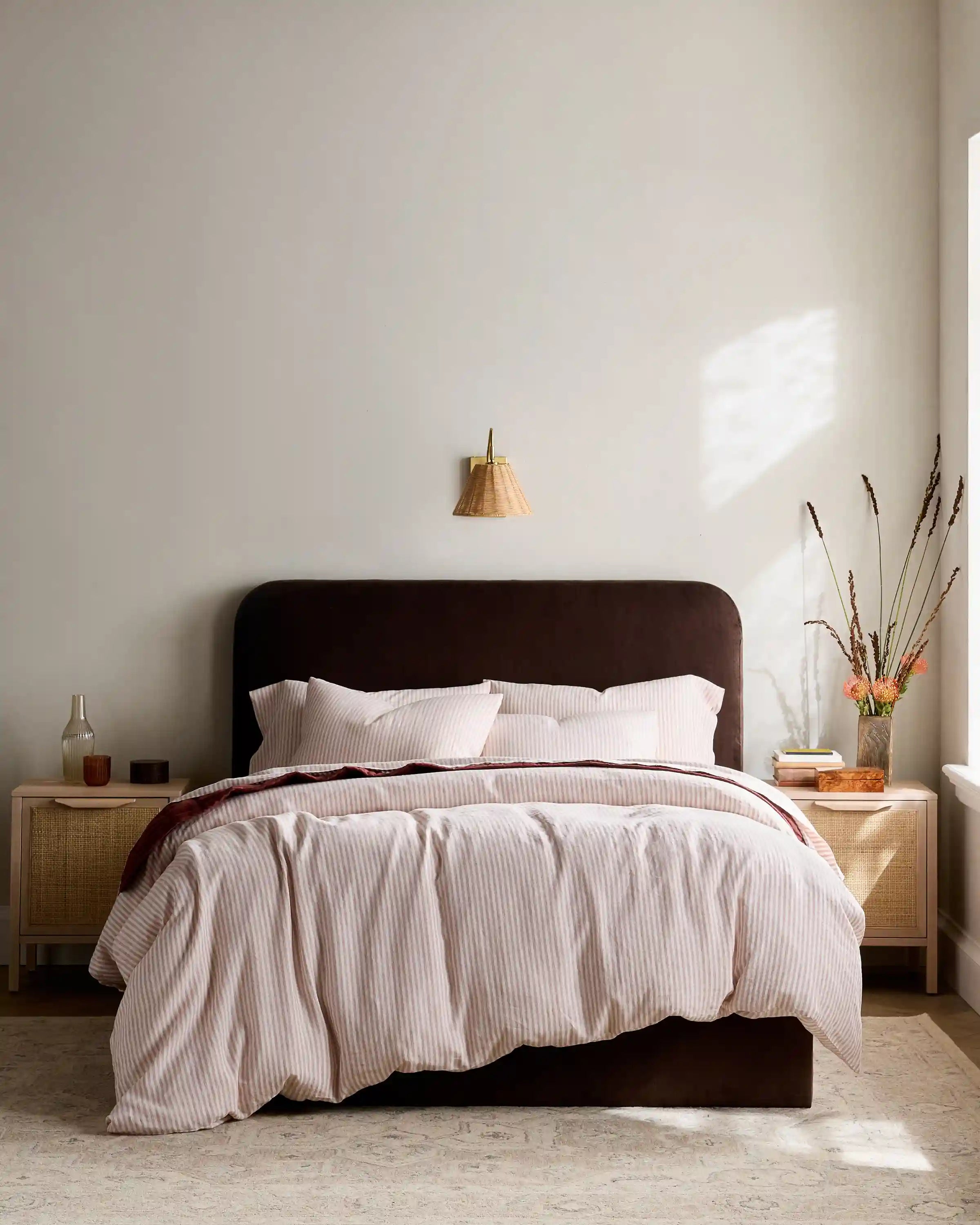 European Linen Stripe Sham Set