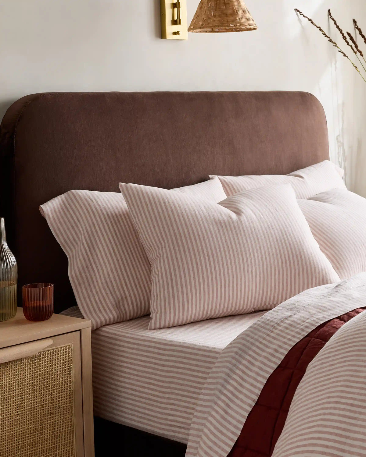 European Linen Stripe Duvet Cover Set