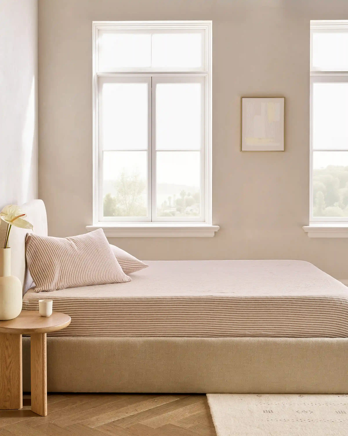 European Linen Fitted Sheet Set