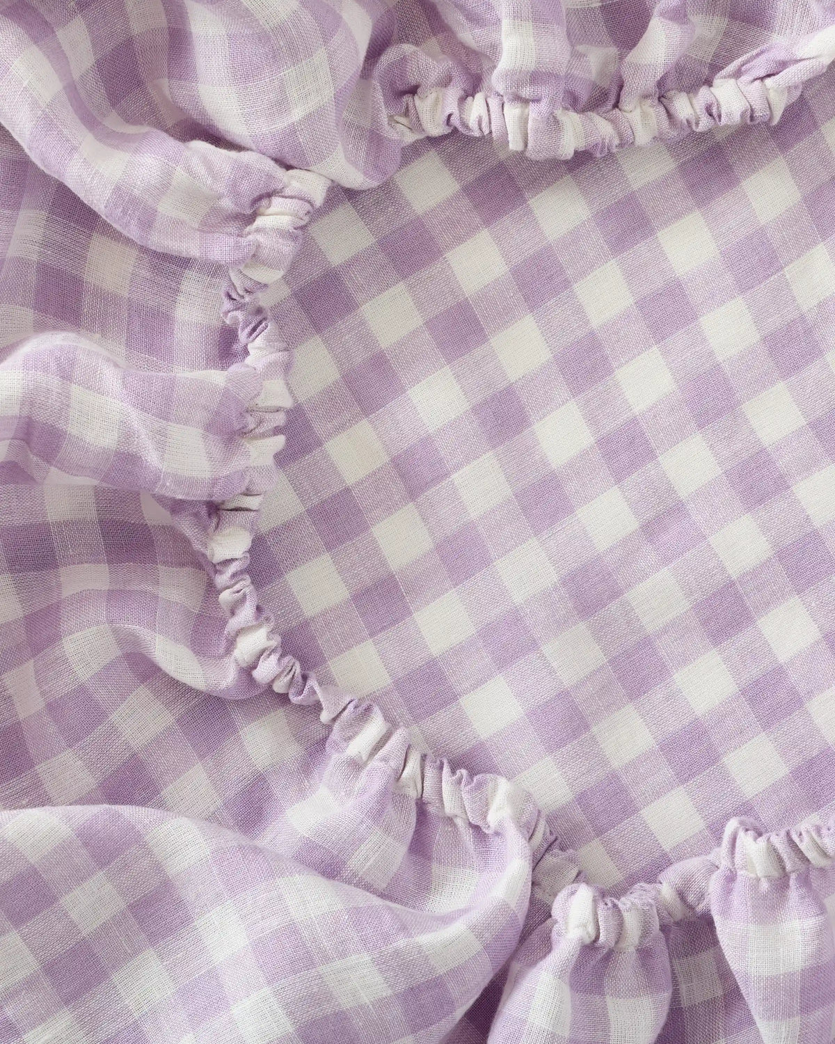 European Linen Gingham Sheet Set