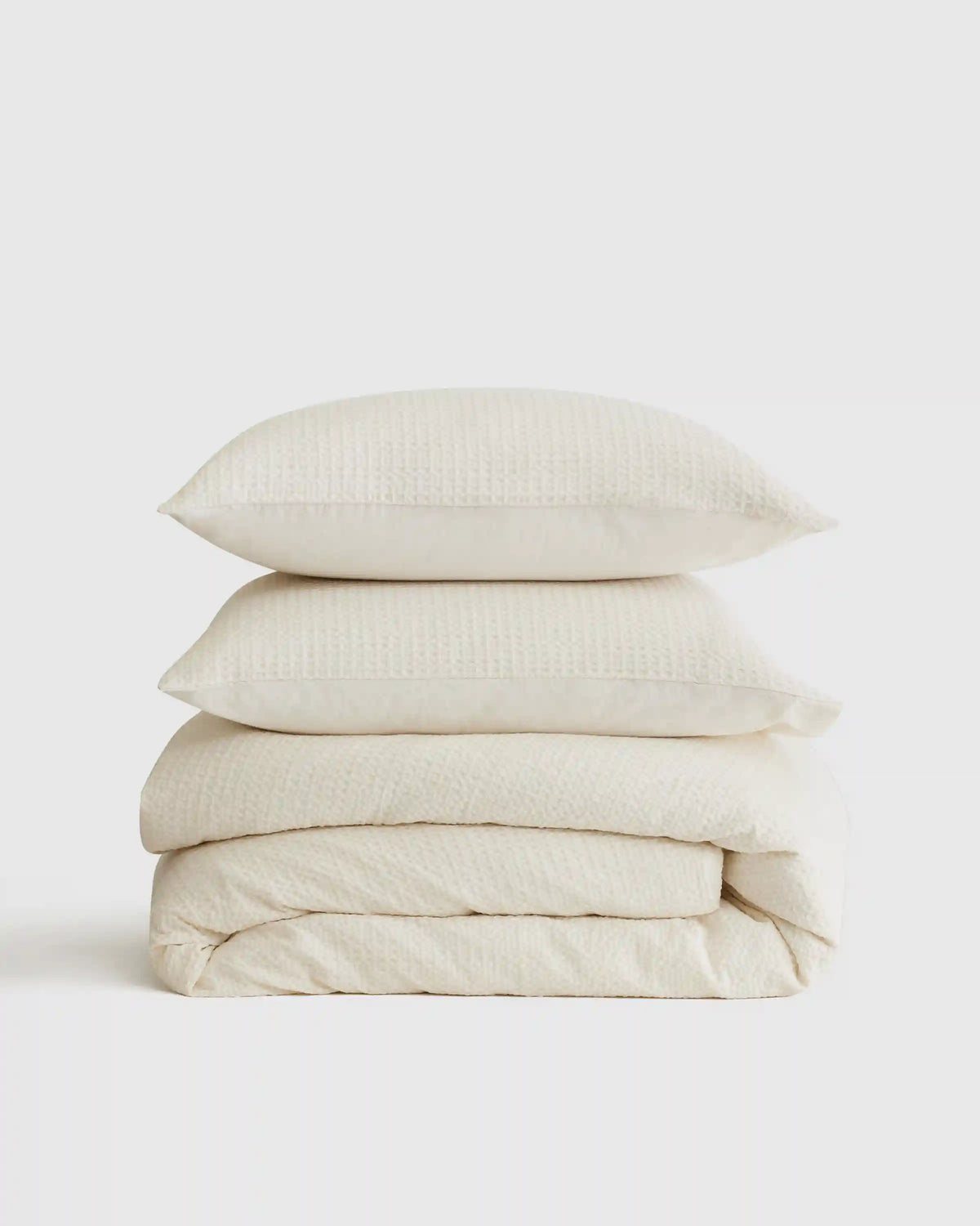 Organic Luxe Honeycomb Duvet Cover Set