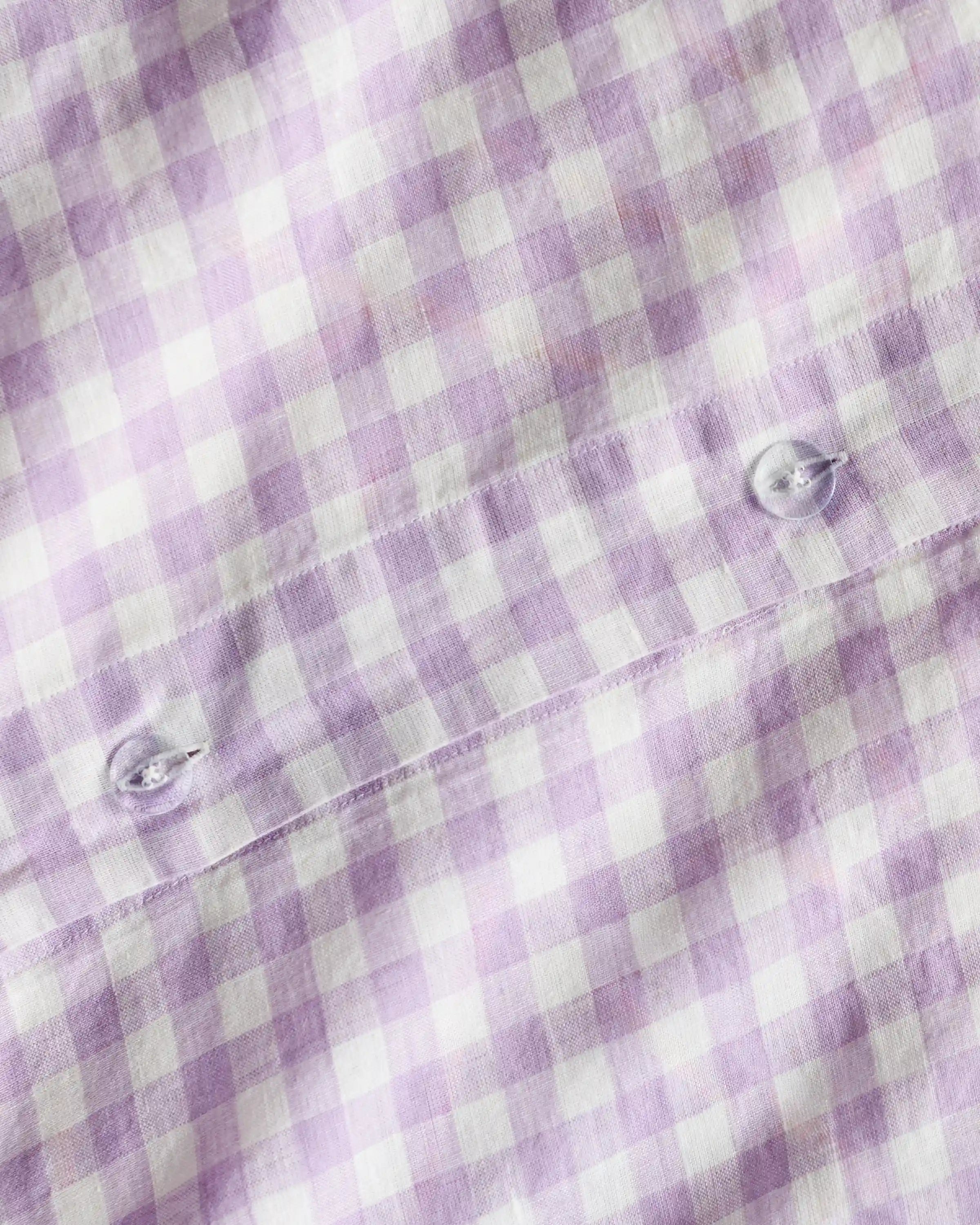 European Linen Gingham Duvet Cover