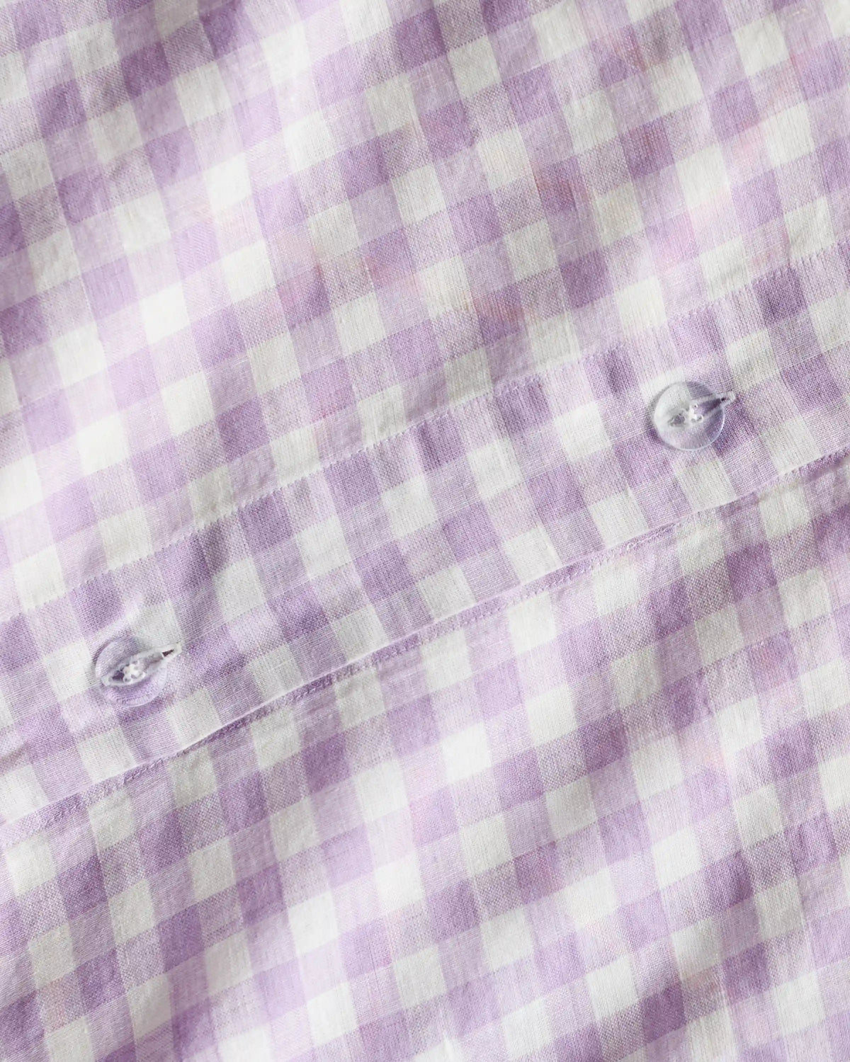 European Linen Gingham Duvet Cover Set