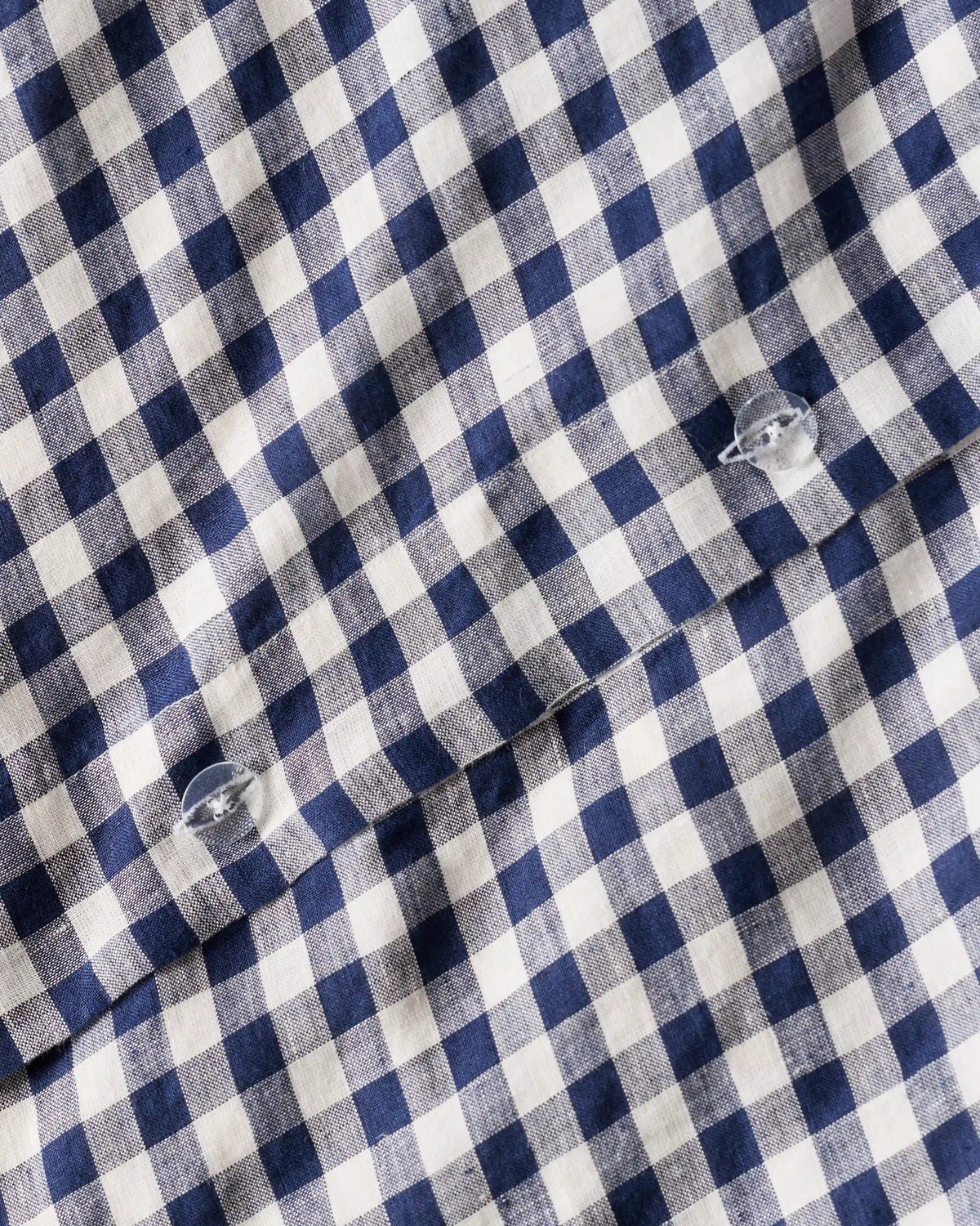 European Linen Gingham Duvet Cover
