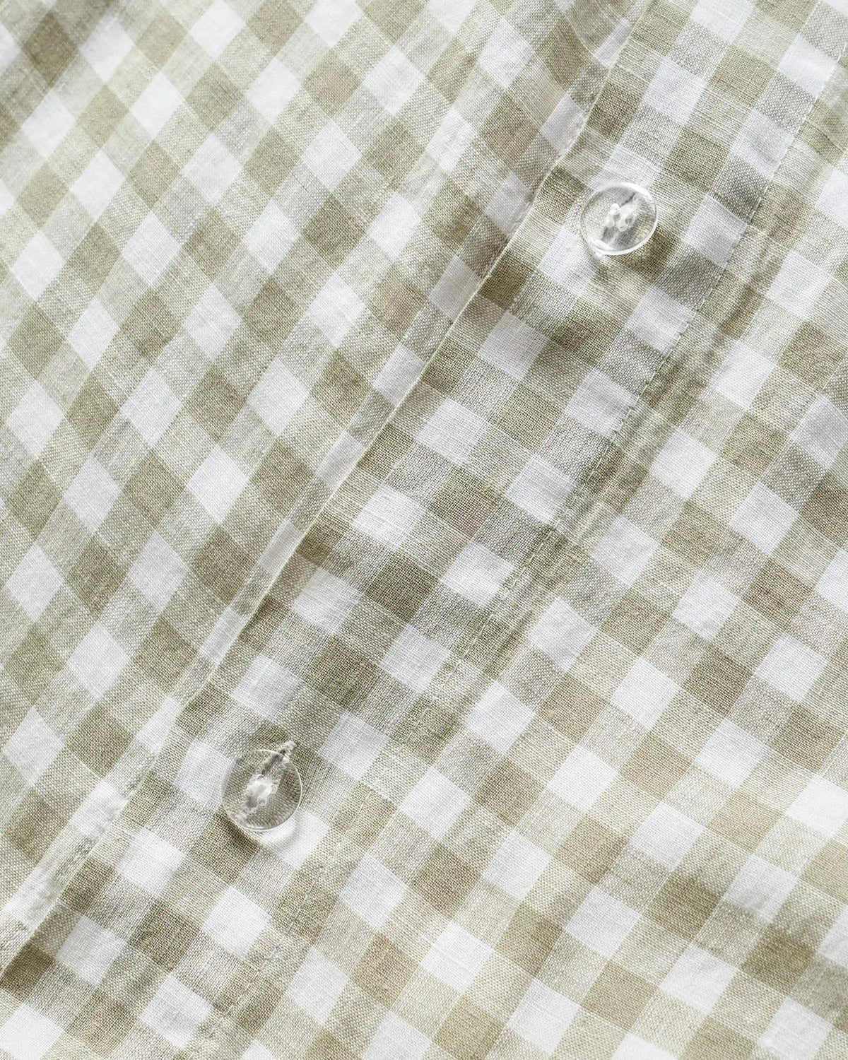 European Linen Gingham Duvet Cover