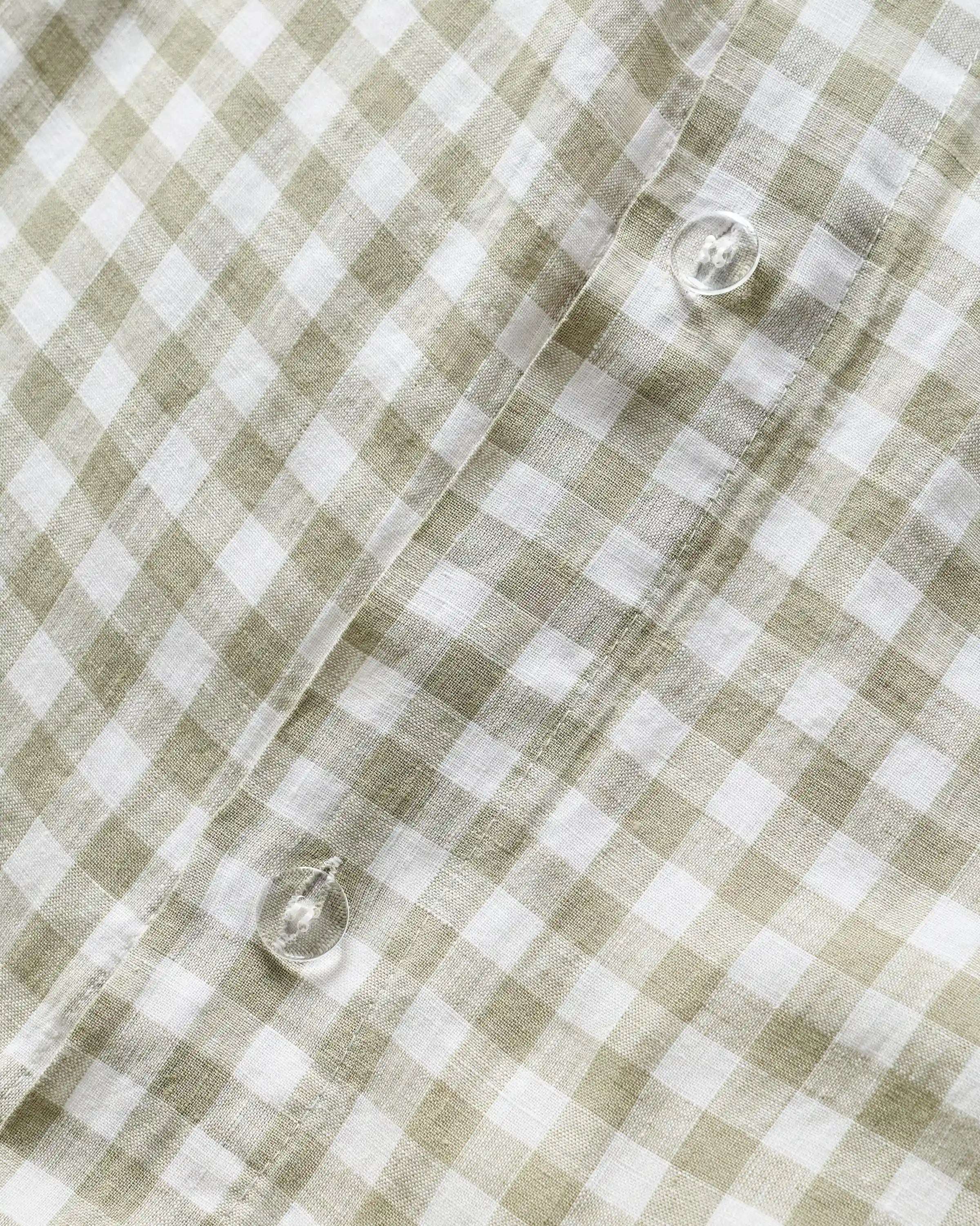 European Linen Gingham Deluxe Bedding Bundle