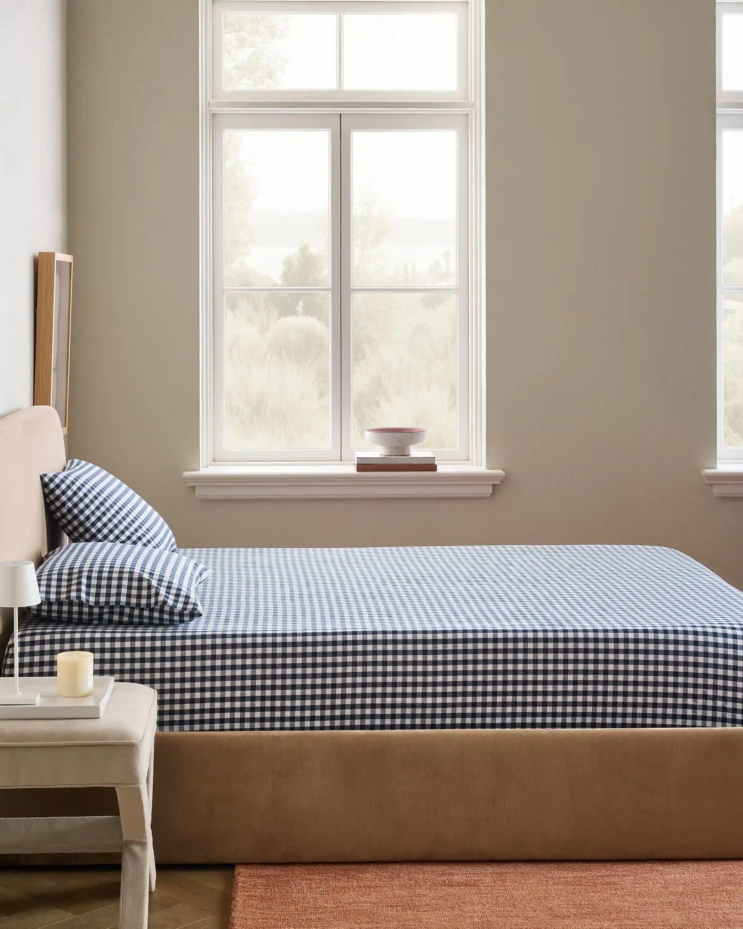 Organic Crisp Percale Fitted Sheet Set