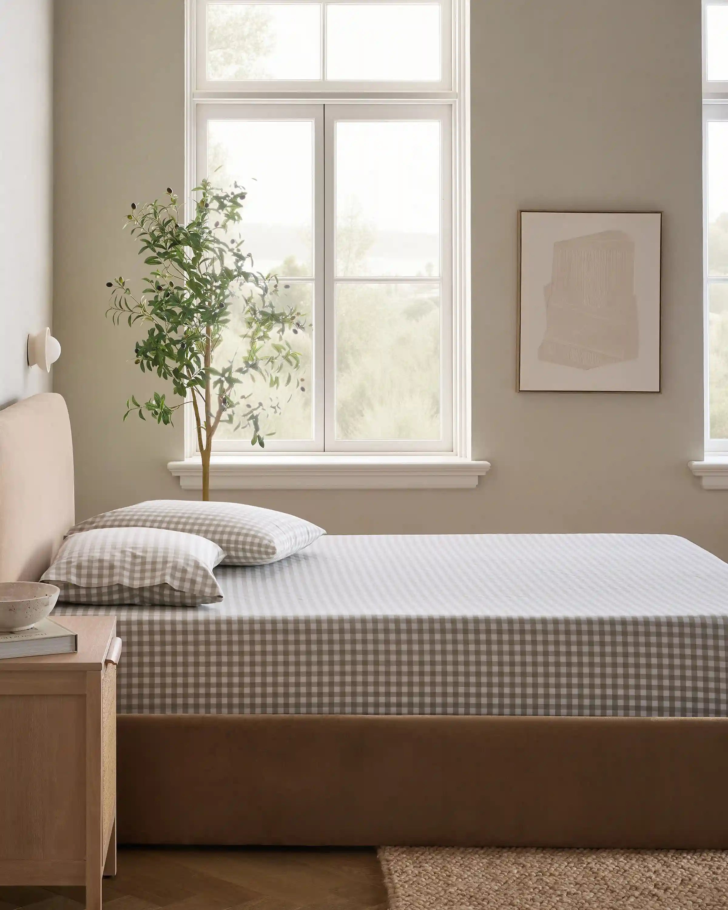 Organic Crisp Percale Fitted Sheet Set