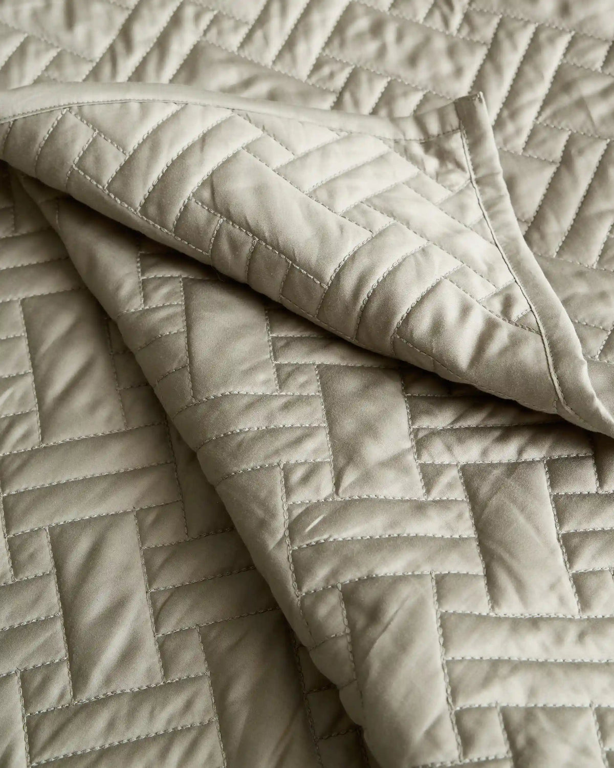 Organic Cotton Basketweave Quilt Set