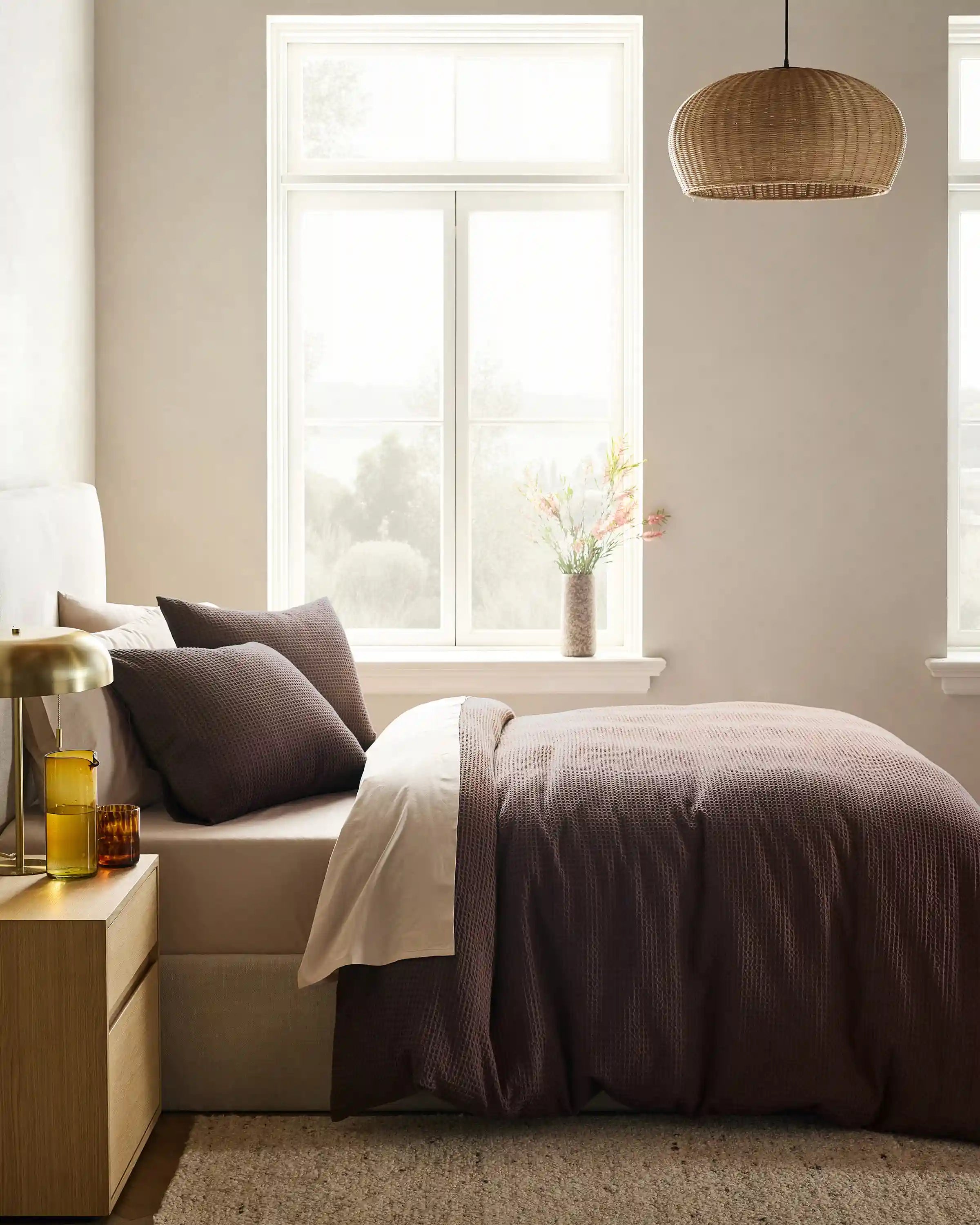 Organic Luxe Honeycomb Duvet Cover Set