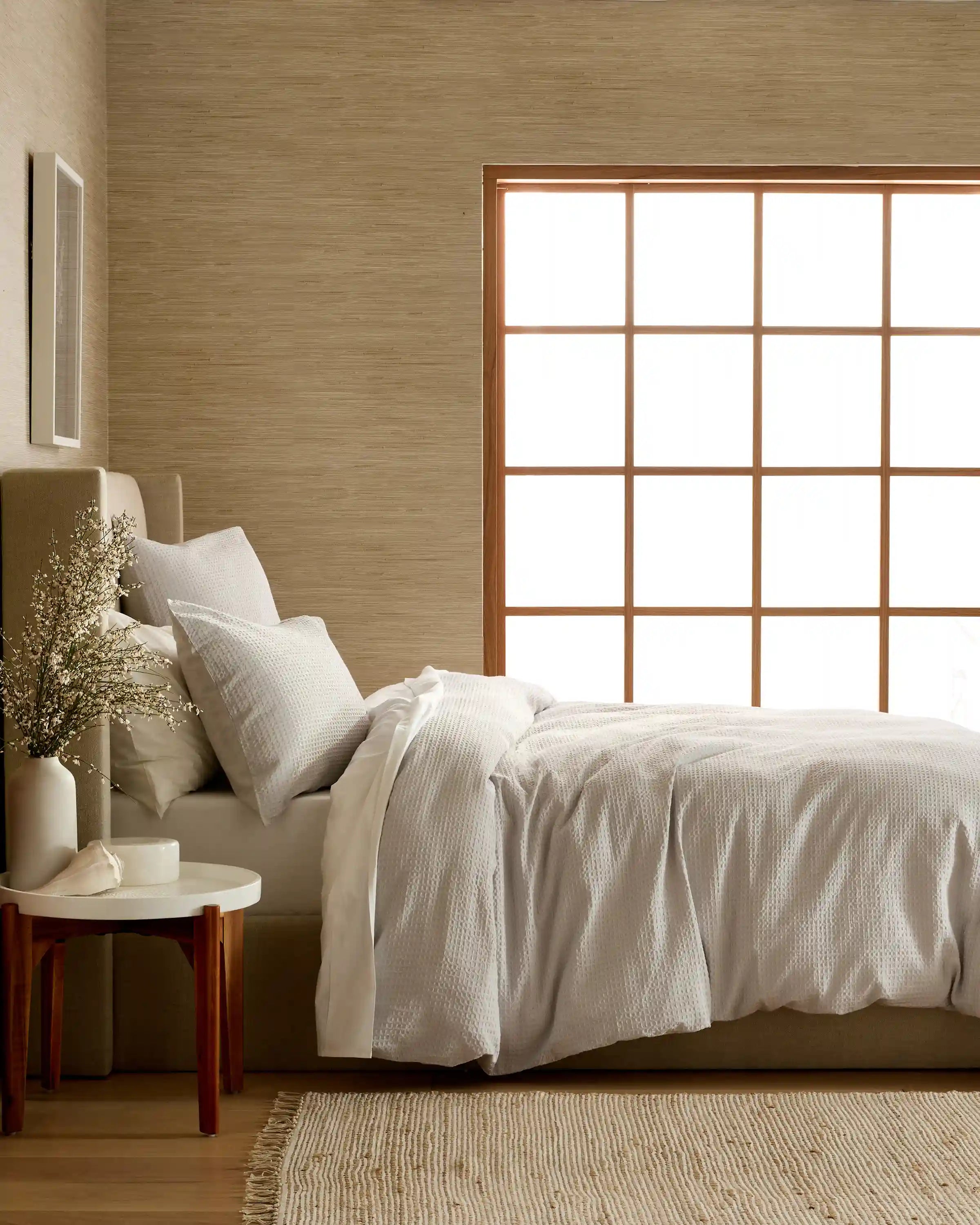 Organic Luxe Honeycomb Duvet Cover Set