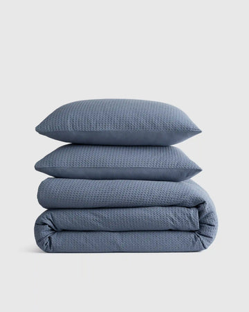 Organic Luxe Honeycomb Duvet Cover Set