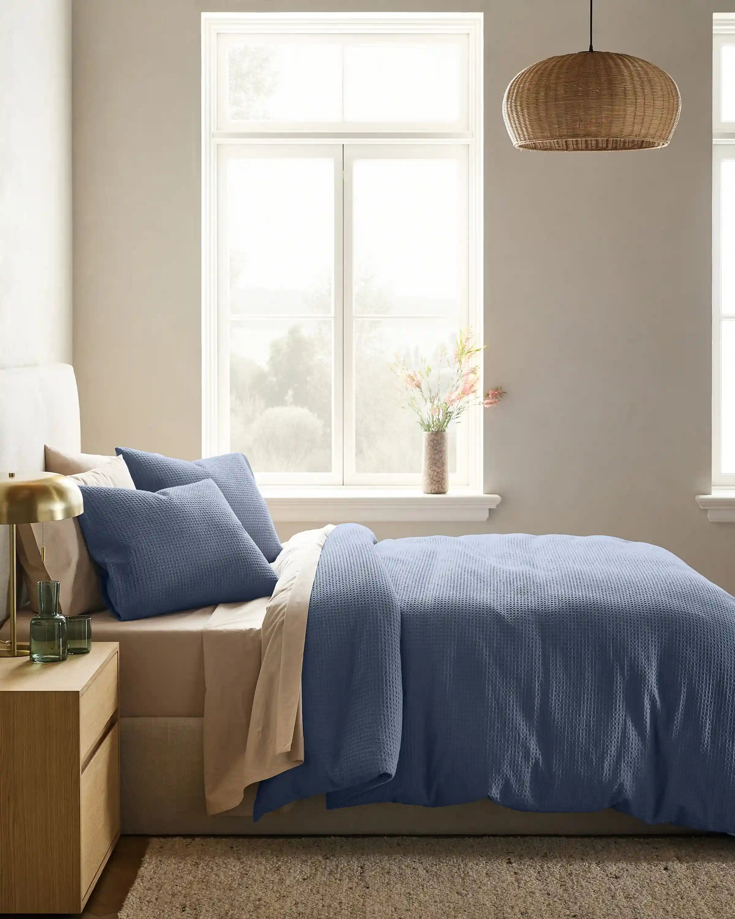 Organic Luxe Honeycomb Duvet Cover Set