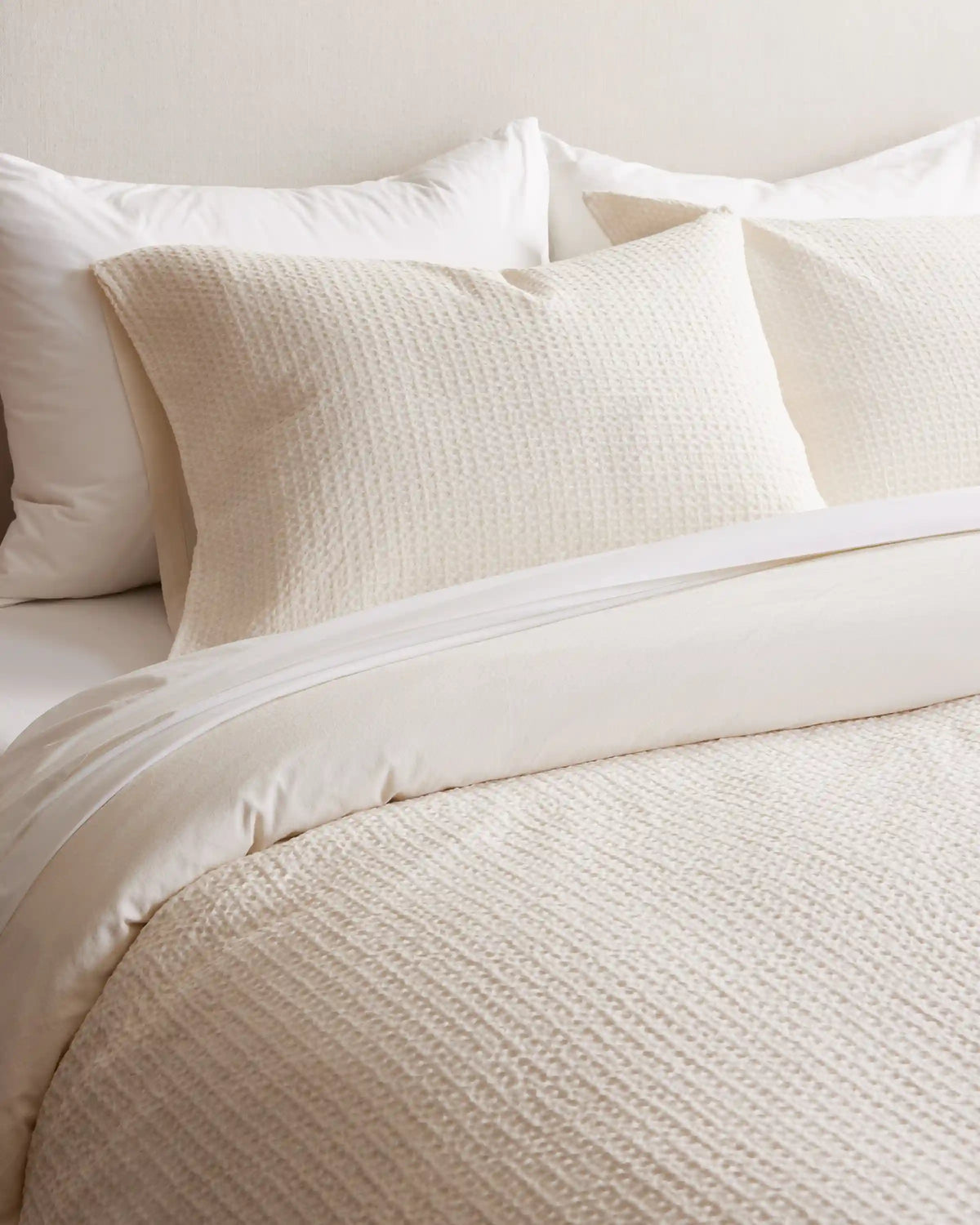 Organic Luxe Honeycomb Sham Set