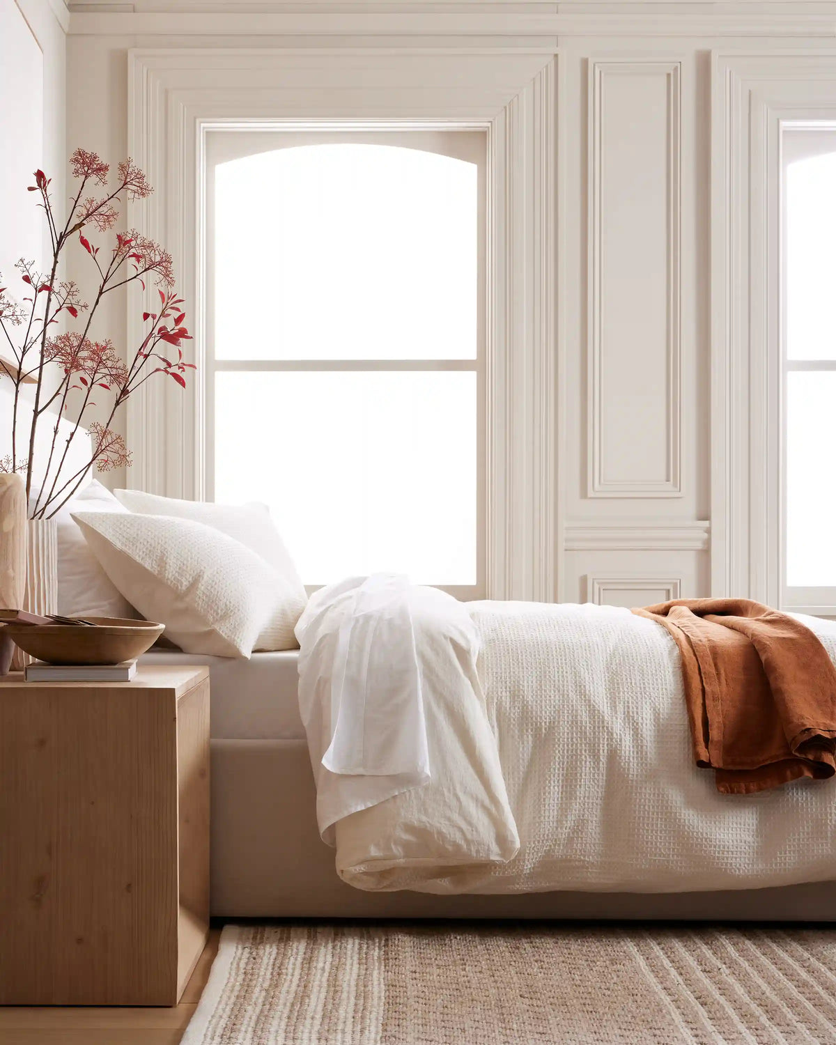 Organic Luxe Honeycomb Sham Set