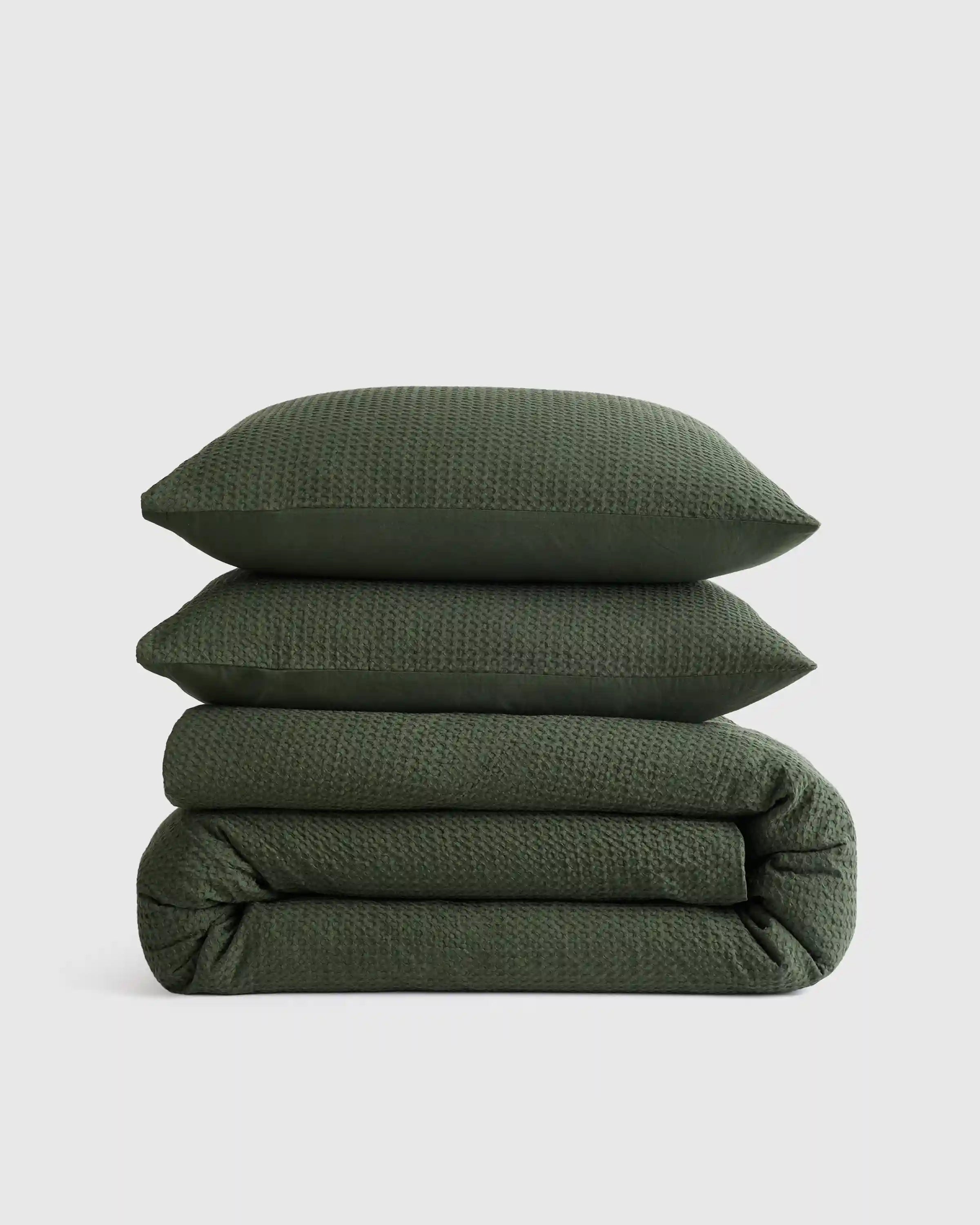 Organic Luxe Honeycomb Duvet Cover Set