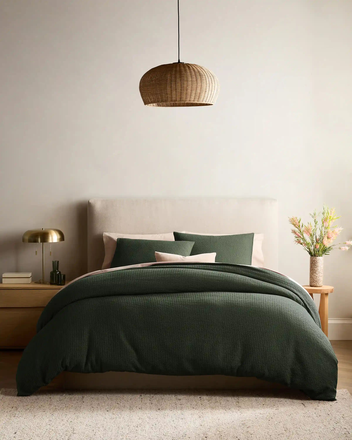 Organic Luxe Honeycomb Duvet Cover Set