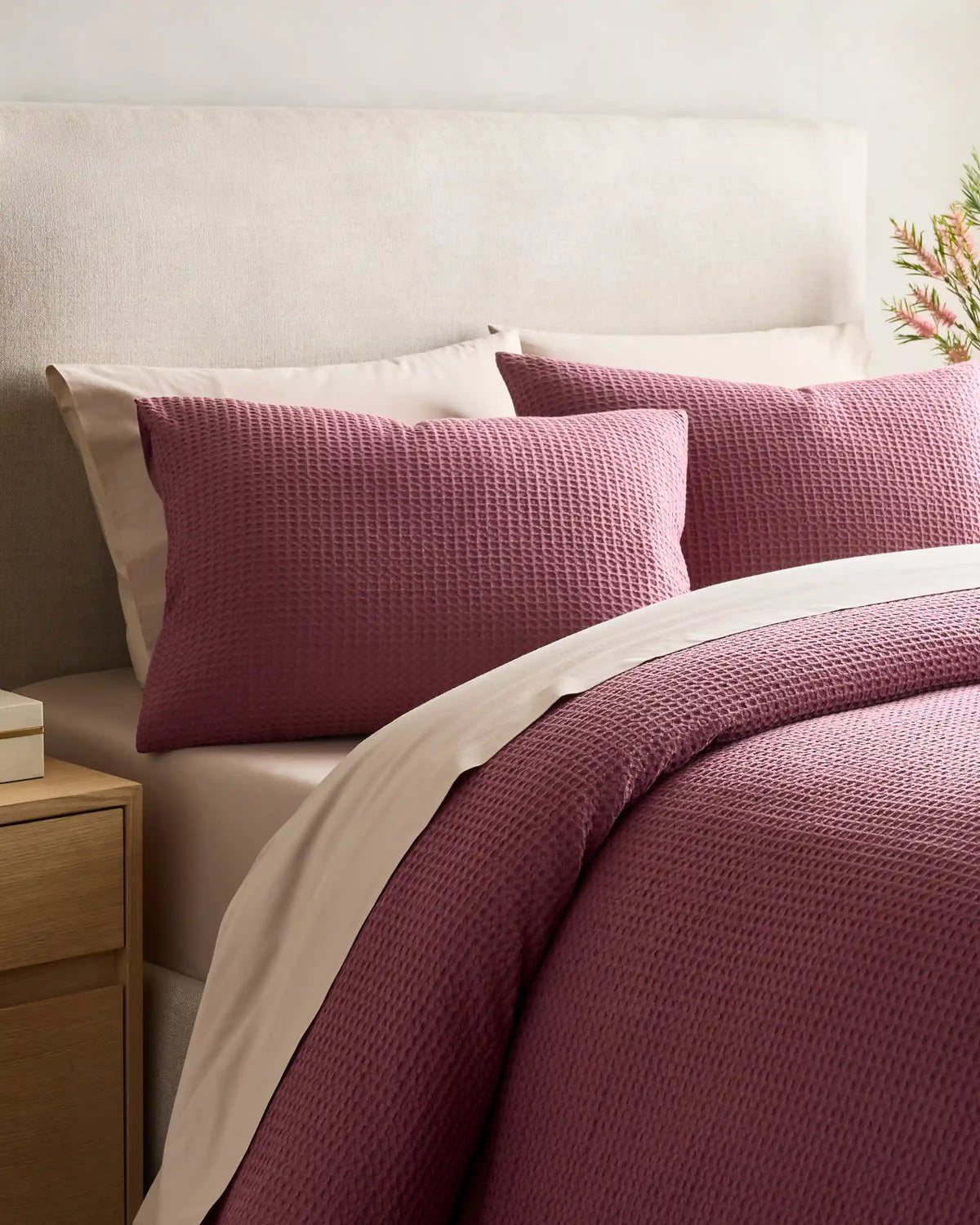 Organic Luxe Honeycomb Duvet Cover Set