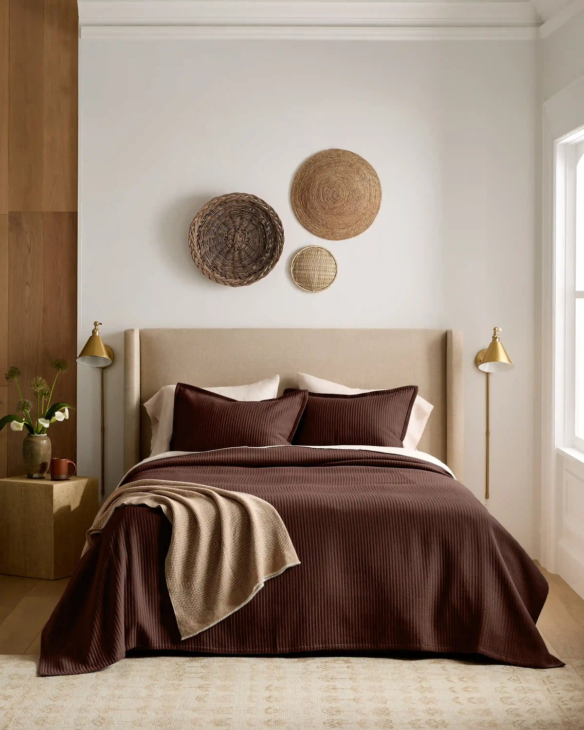 Organic Cotton Matelasse Sham Set