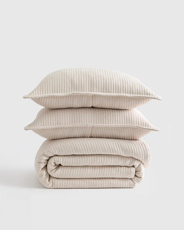 Organic Cotton Matelasse Coverlet Set