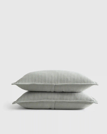 Organic Cotton Matelasse Sham Set