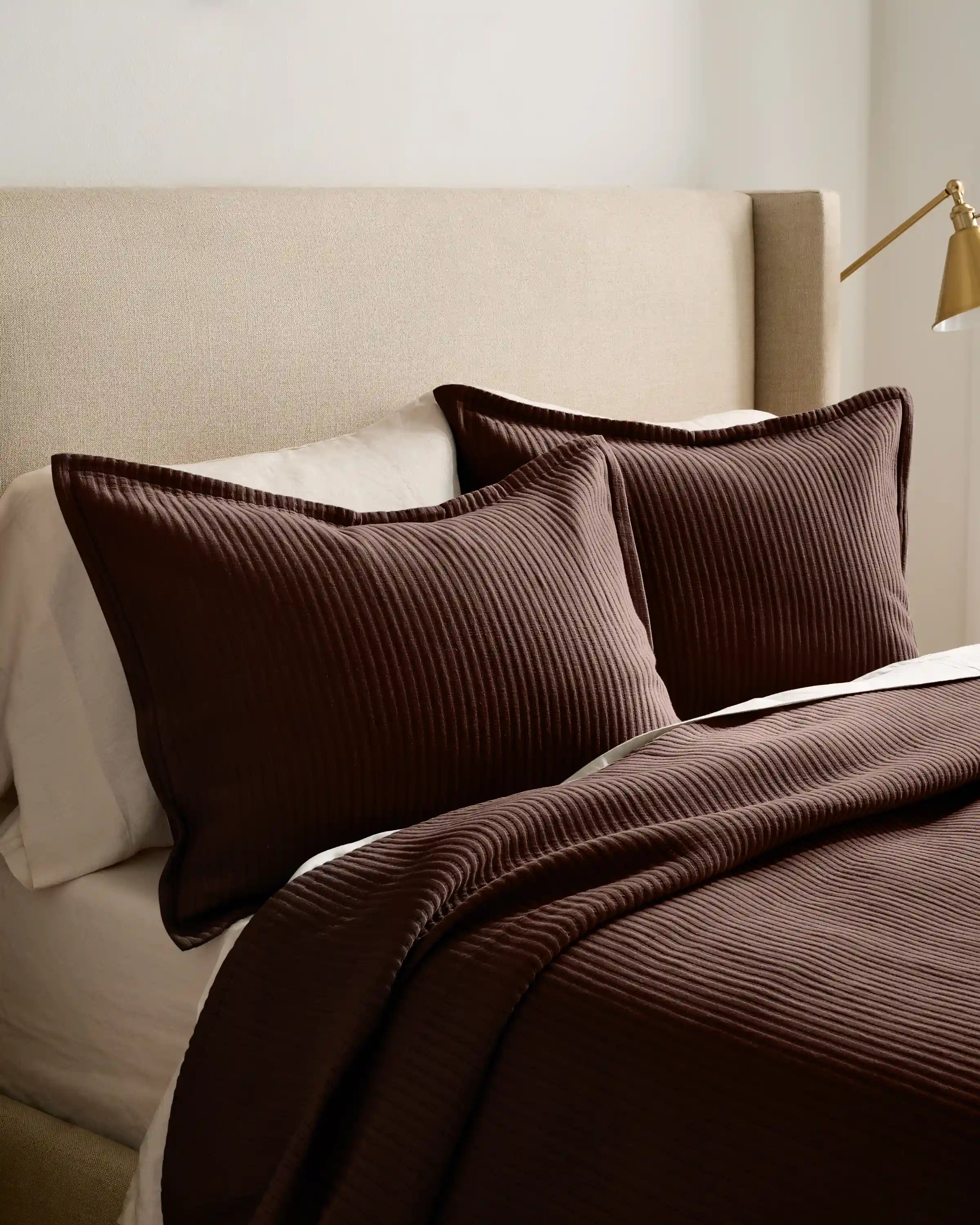 Organic Cotton Matelasse Coverlet Set
