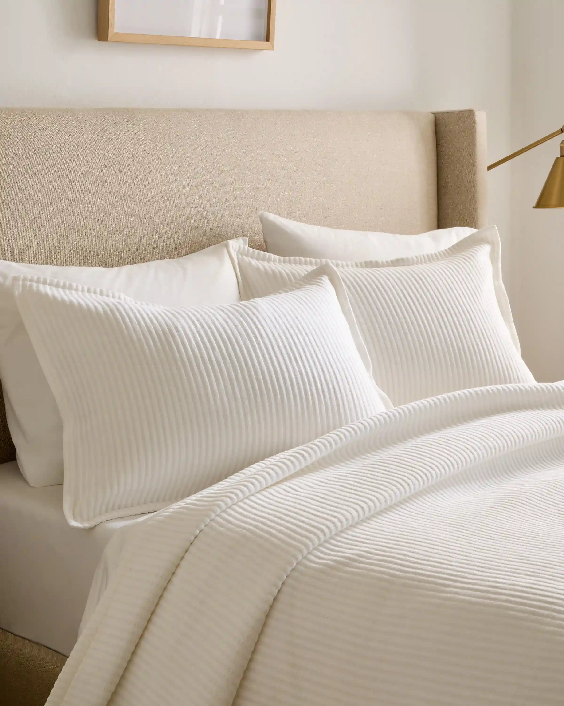 Organic Cotton Matelasse Coverlet Set