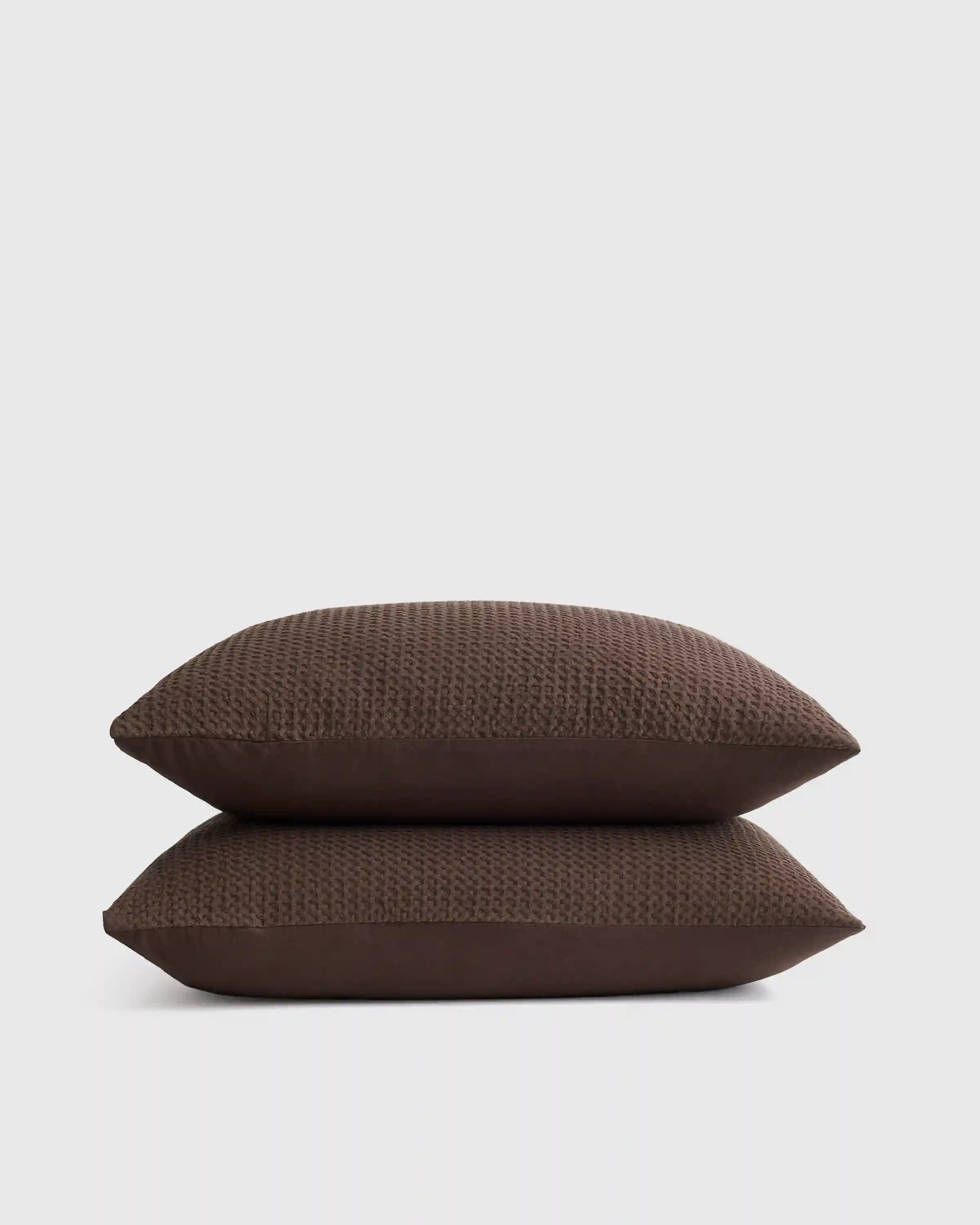 Organic Luxe Honeycomb Sham Set