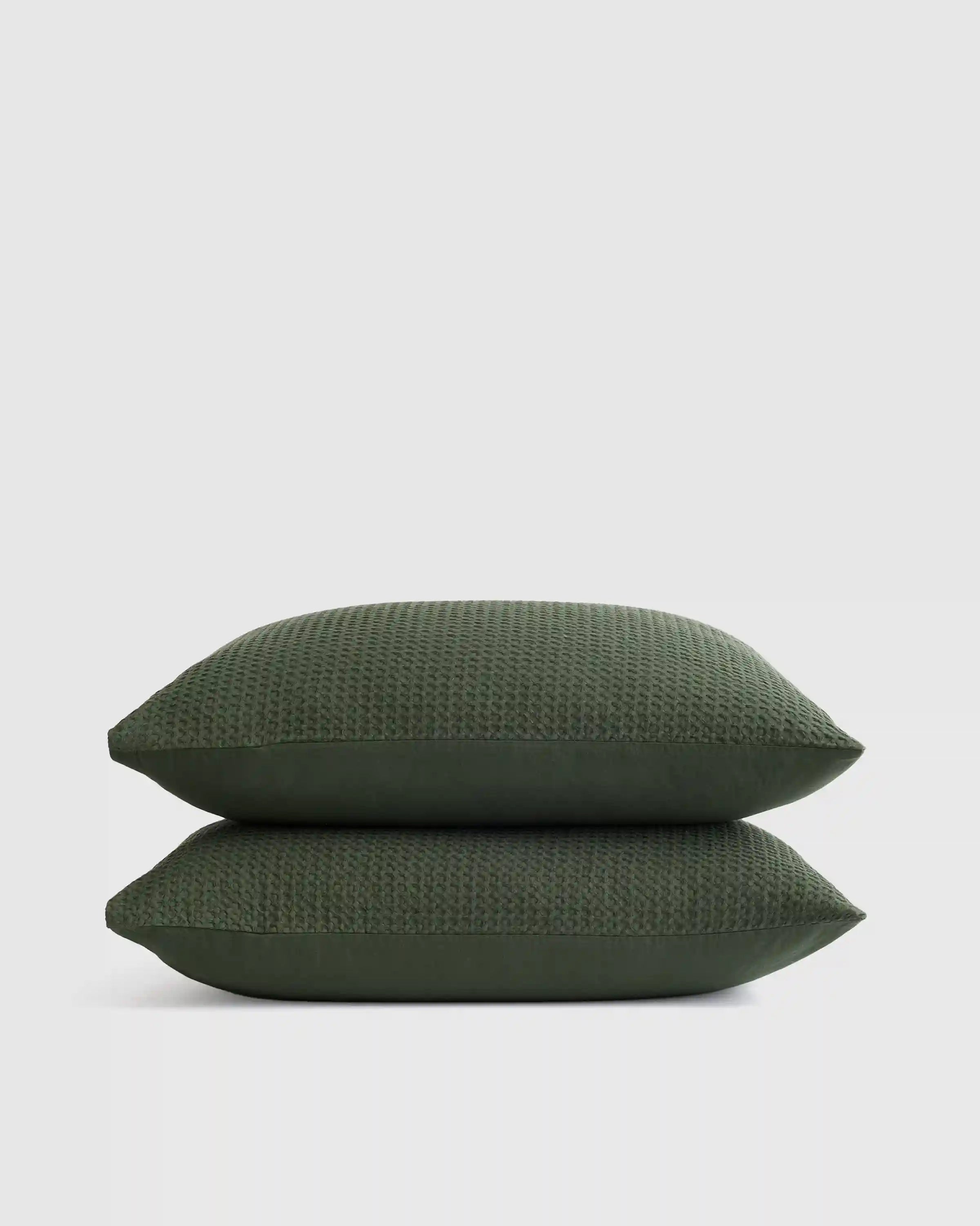 Organic Luxe Honeycomb Sham Set