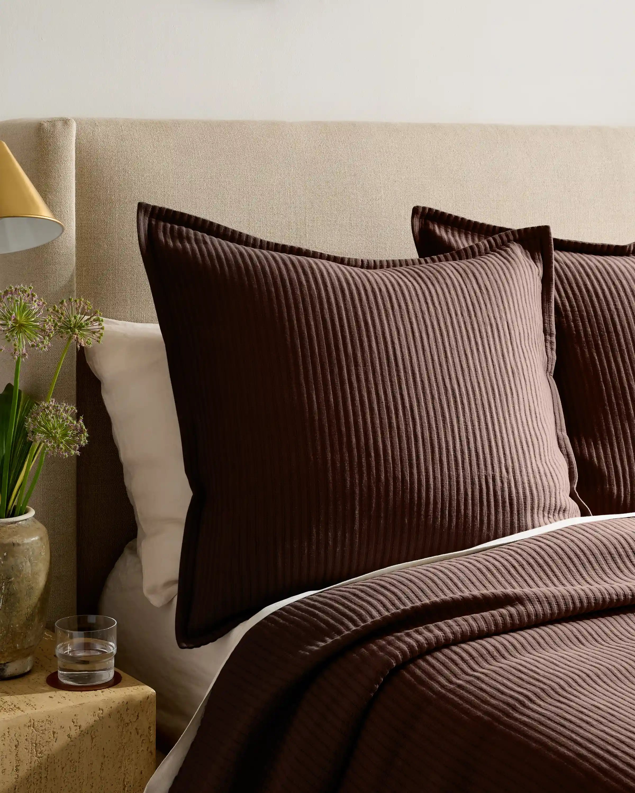 Organic Cotton Matelasse Euro Sham