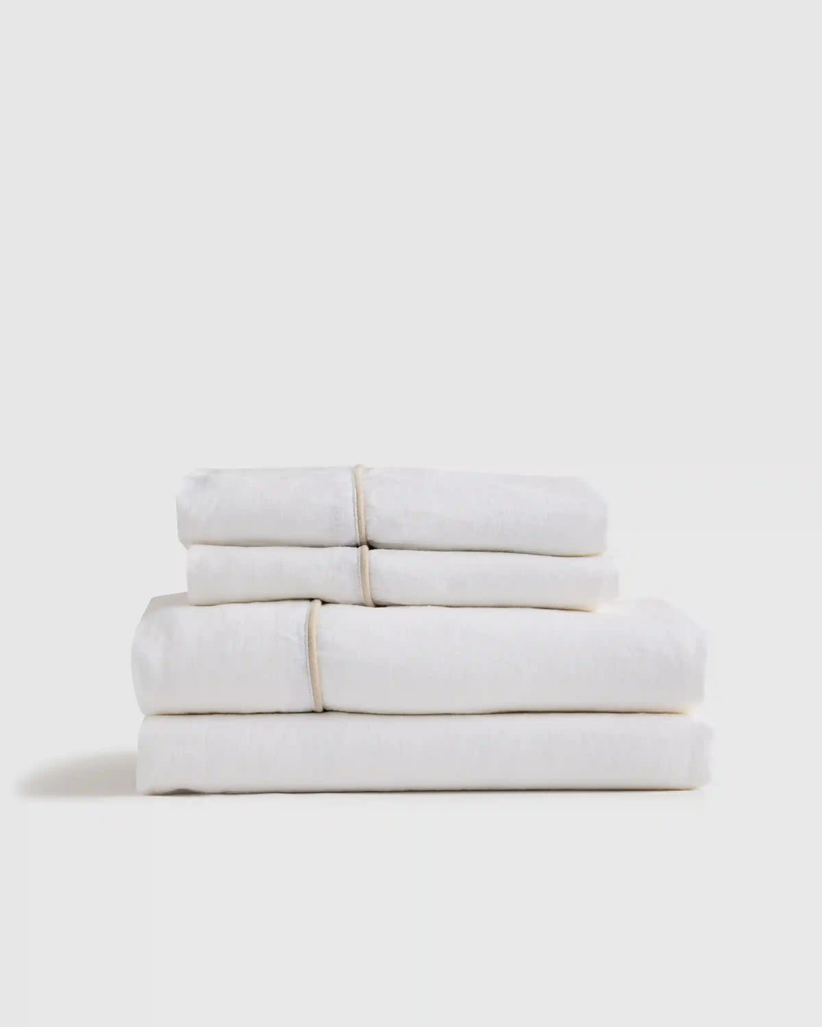 European Linen Piped Sheet Set