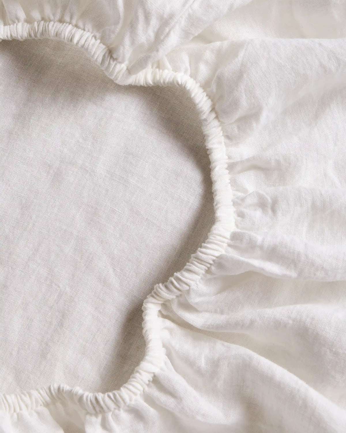 European Linen Piped Fitted Sheet Set