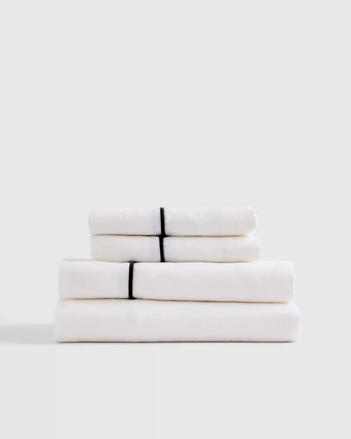 European Linen Piped Sheet Set