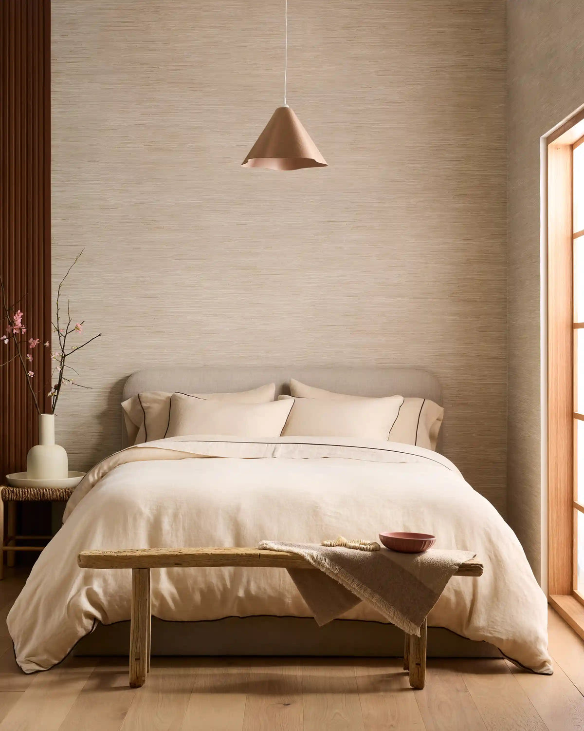 European Linen Piped Duvet Cover Set