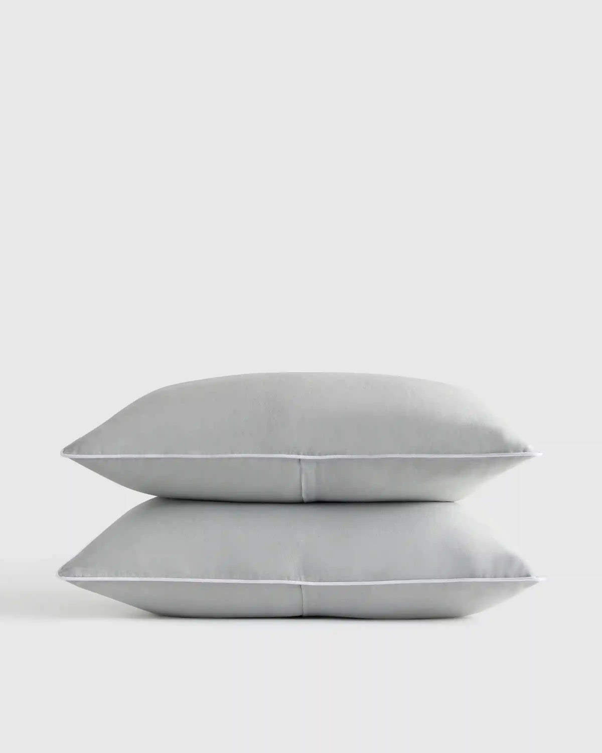 European Linen Piped Sham Set