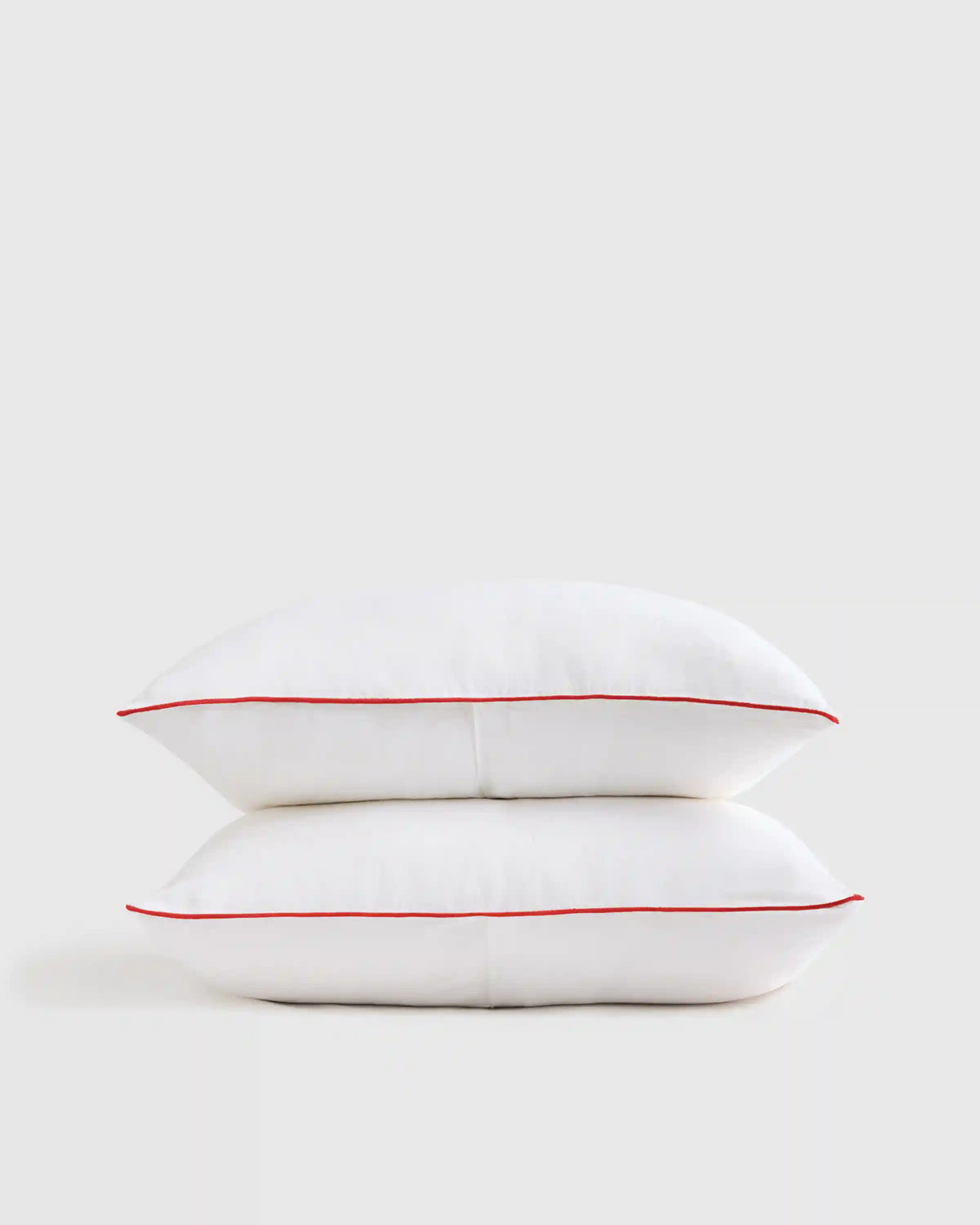 European Linen Piped Sham Set
