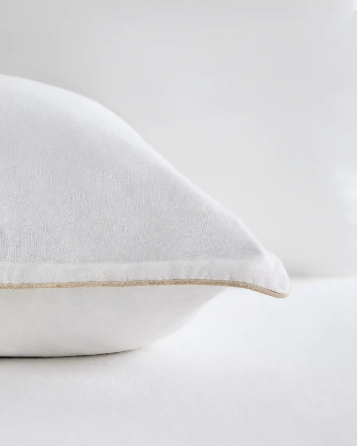 European Linen Piped Euro Sham