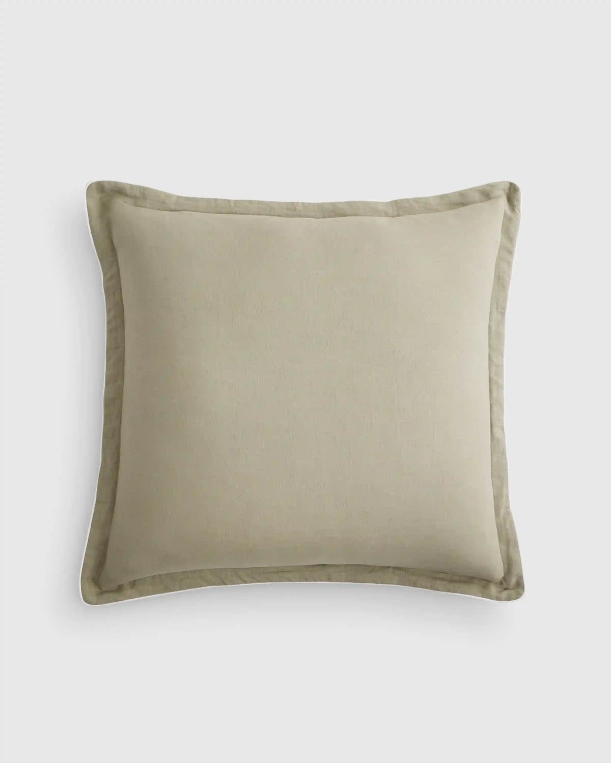 European Linen Piped Euro Sham