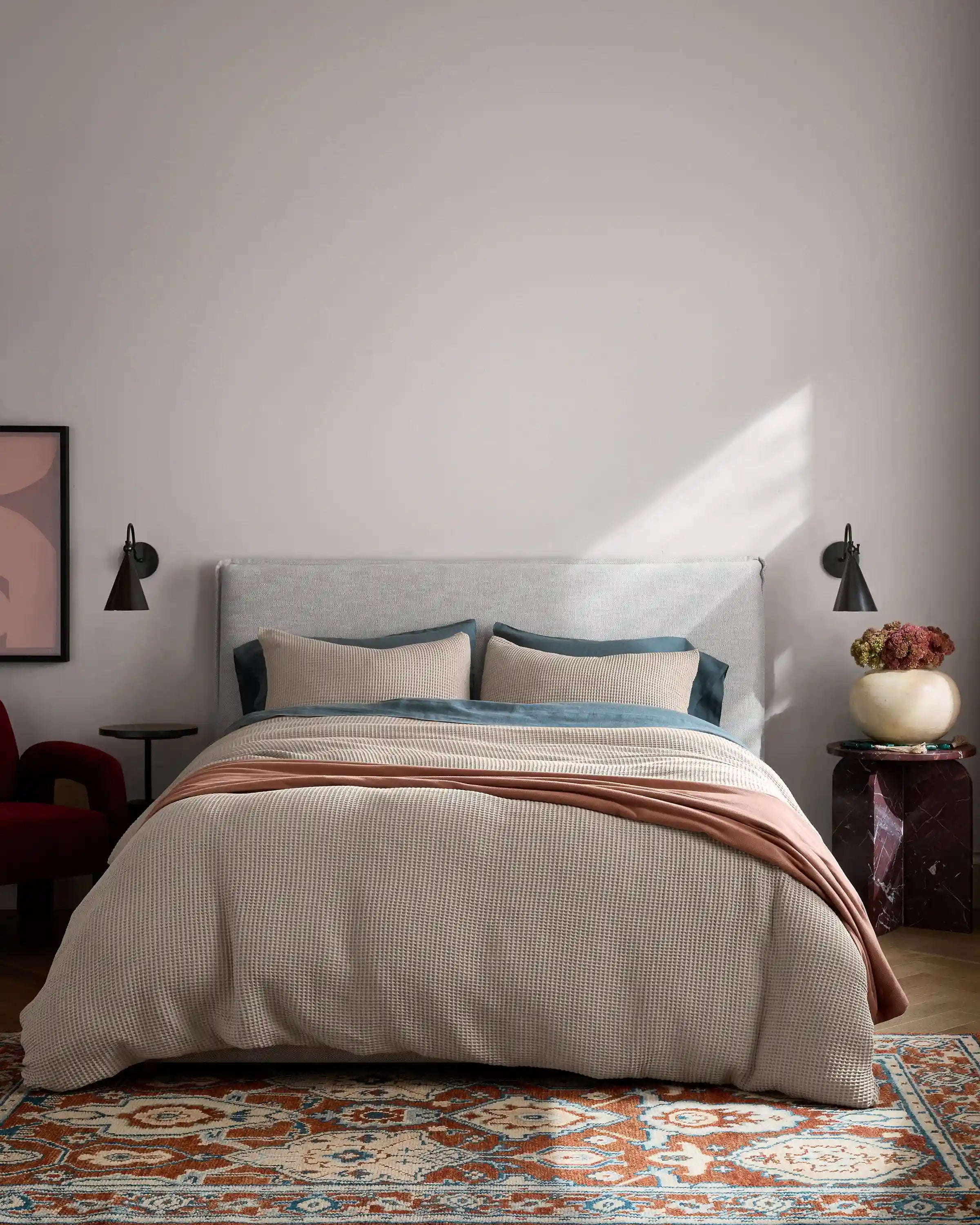 Organic Waffle Sham Set