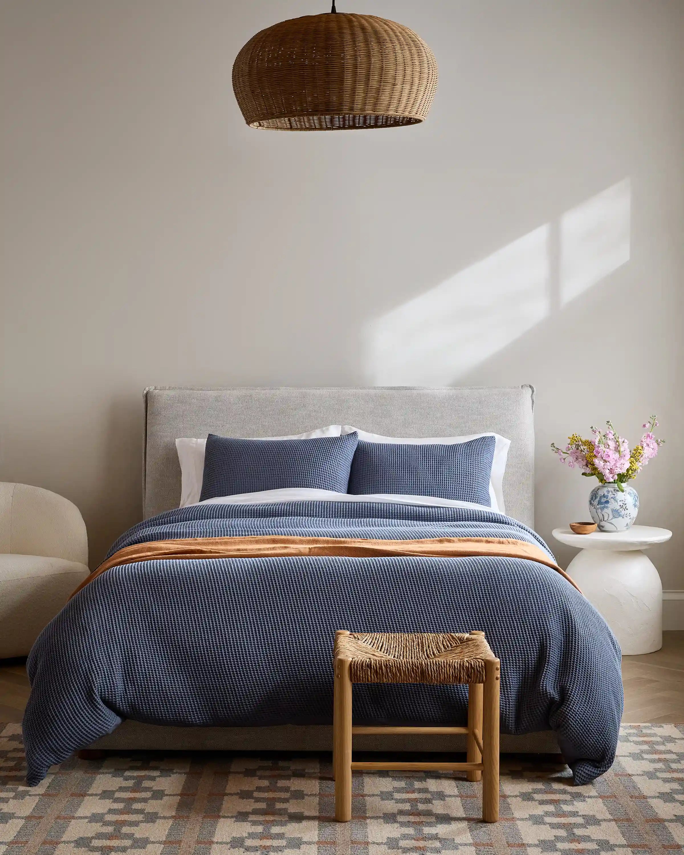 Organic Waffle Sham Set
